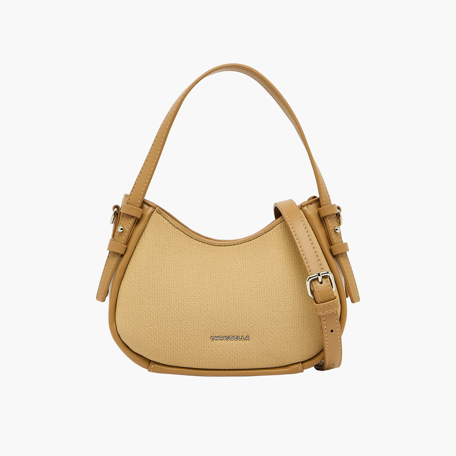 شنطة كتف سادة مع حزام قابل للفصل من كريسبيلا-women-bagsandwallets-handbags-image-1