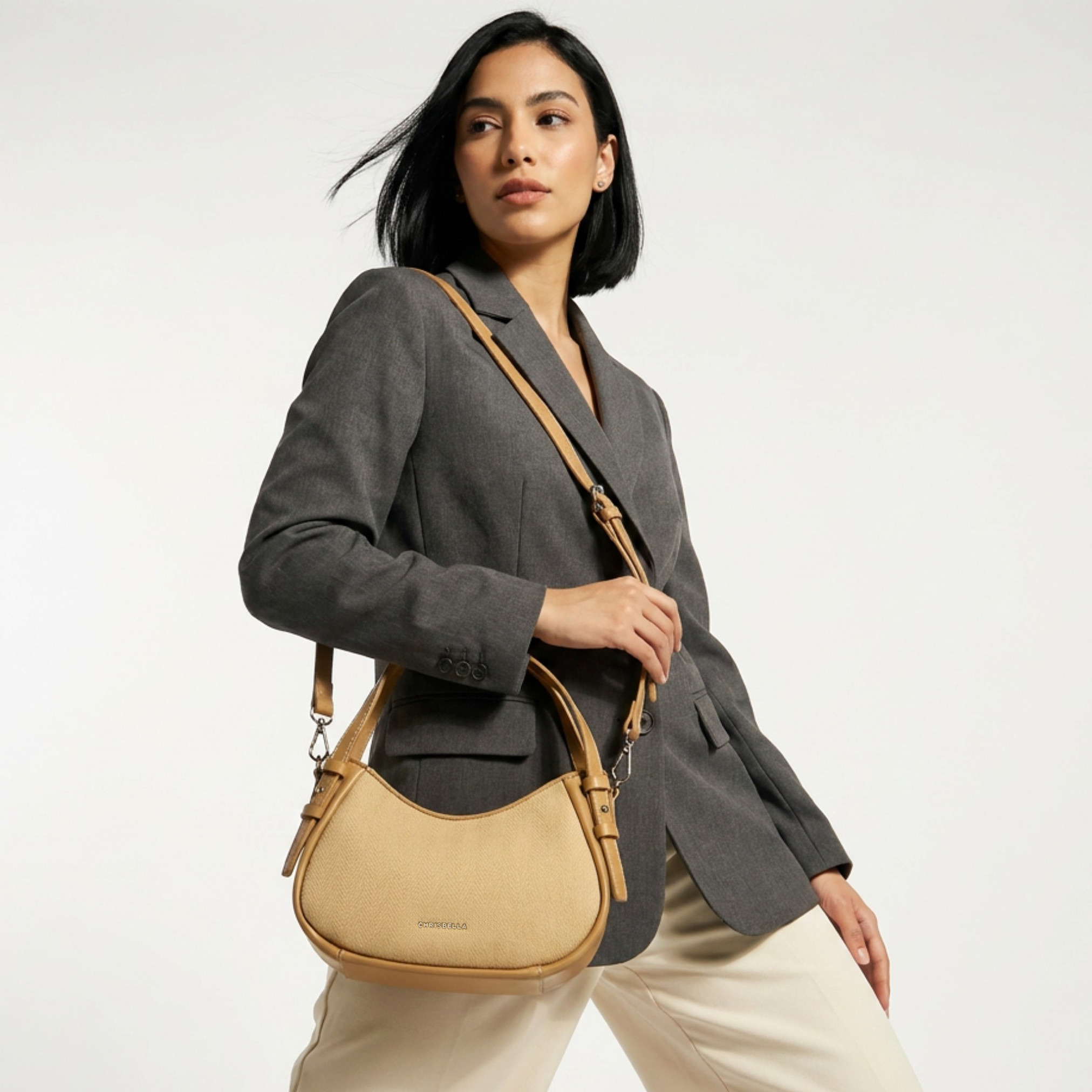 شنطة كتف سادة مع حزام قابل للفصل من كريسبيلا-women-bagsandwallets-handbags-image-2