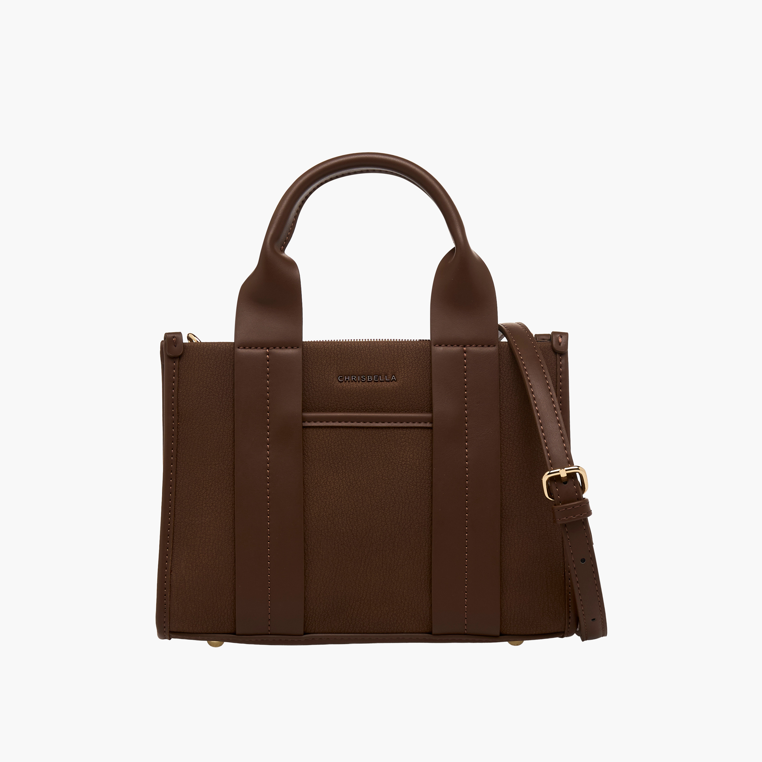 Chrisbella Solid Tote Bag with Detachable Strap-women-bagsandwallets-handbags-image-1