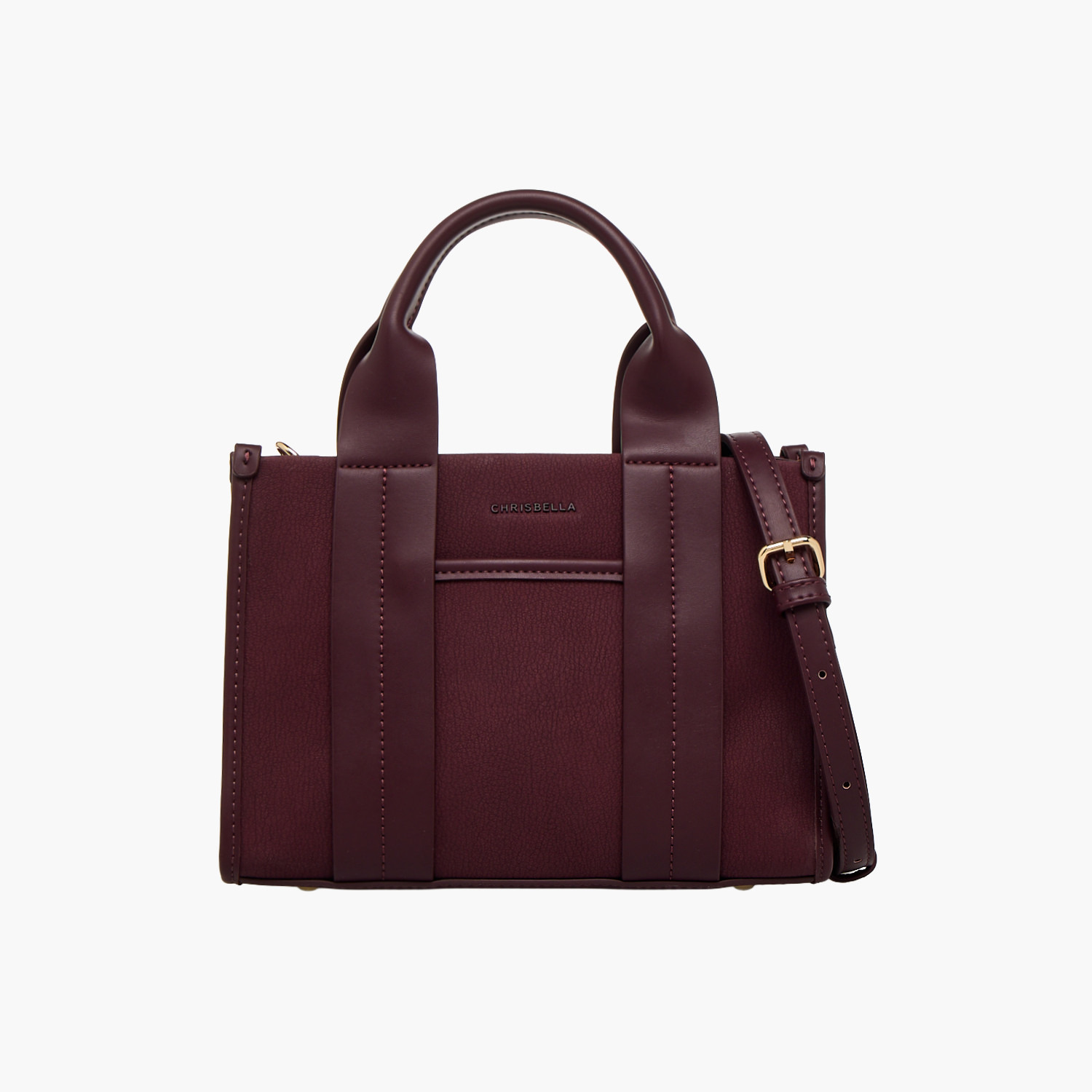 شنطة توت بارزة الملمس بحزام قابل للفصل من كريسبيلا-women-bagsandwallets-handbags-image-1