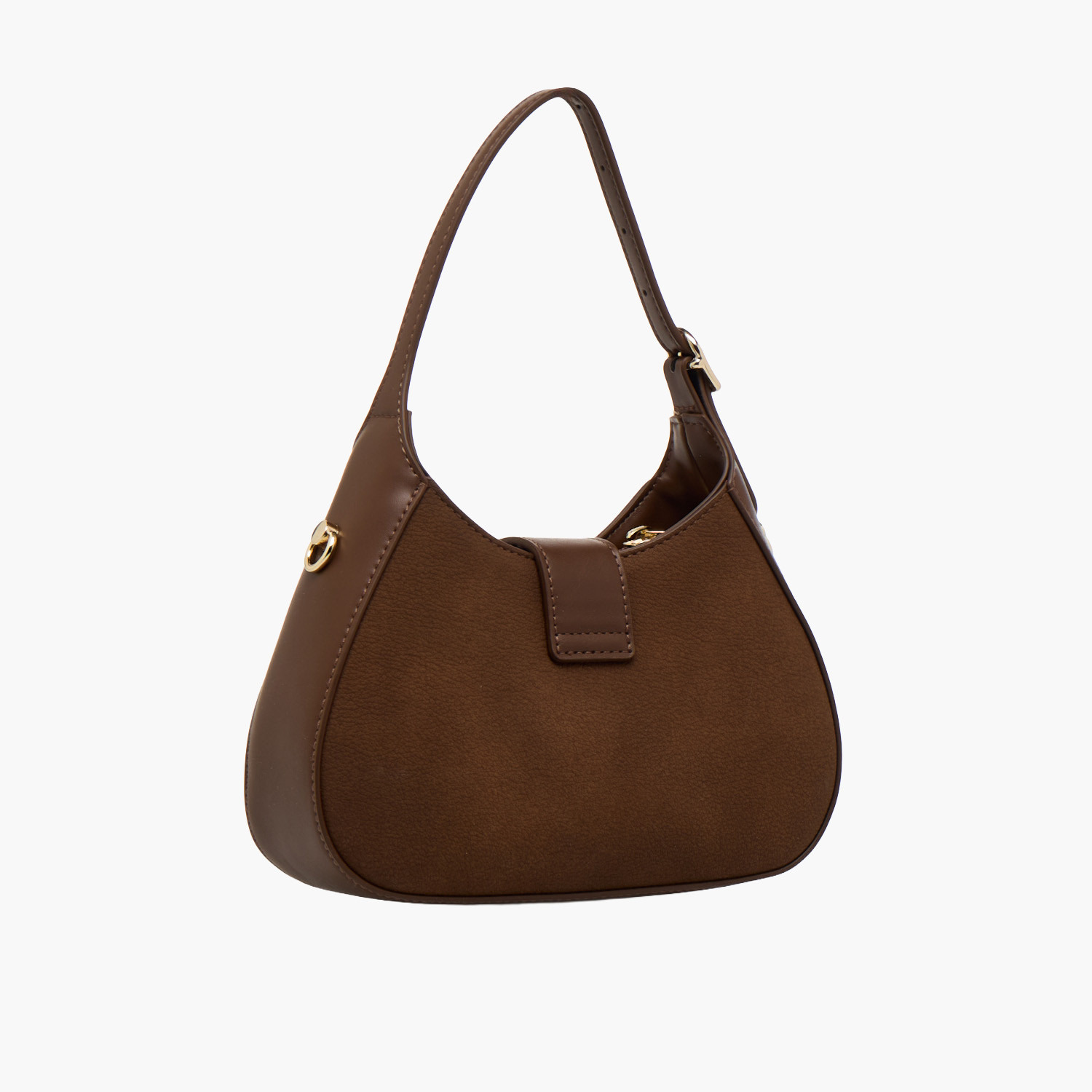 Chrisbella Solid Shoulder Bag with Twist Lock Closure-women-bagsandwallets-handbags-image-4