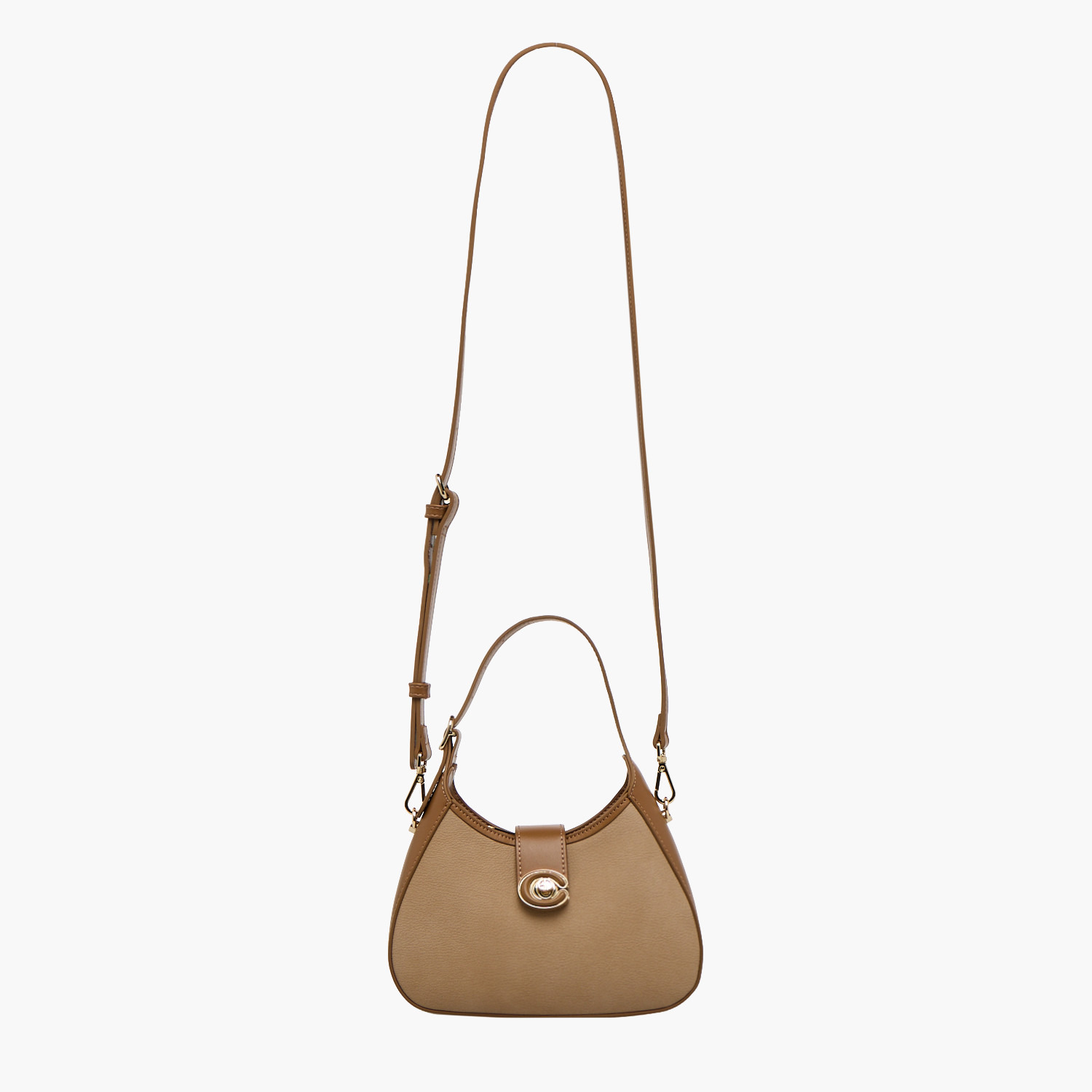 Chrisbella Solid Shoulder Bag with Twist Lock Closure-women-bagsandwallets-handbags-image-3