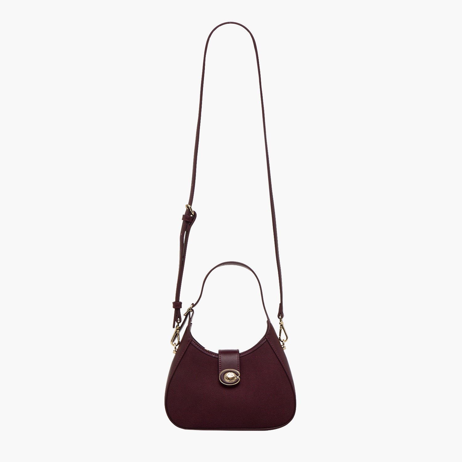 Chrisbella Solid Shoulder Bag with Twist Lock Closure-women-bagsandwallets-handbags-image-3