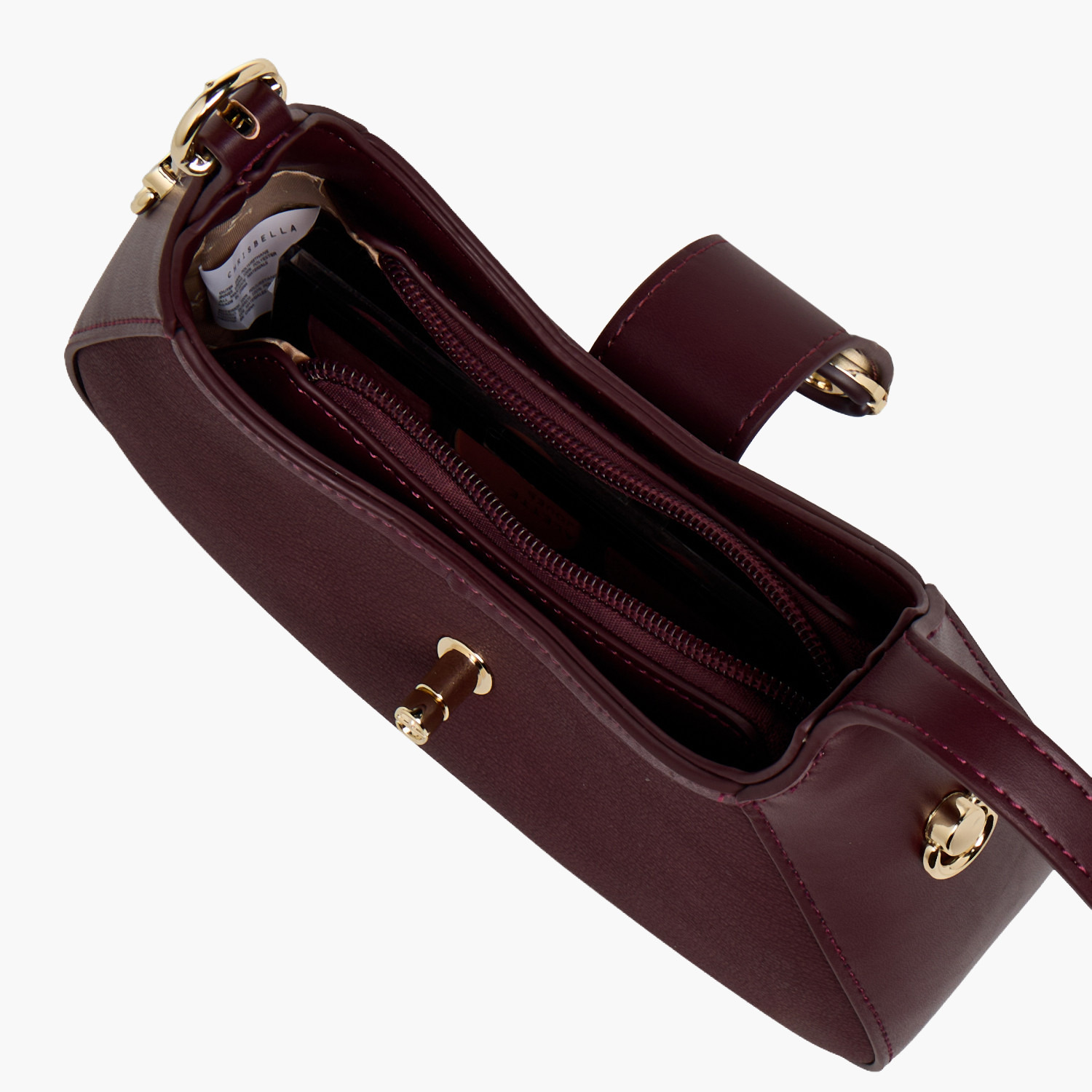 Chrisbella Solid Shoulder Bag with Twist Lock Closure-women-bagsandwallets-handbags-image-8
