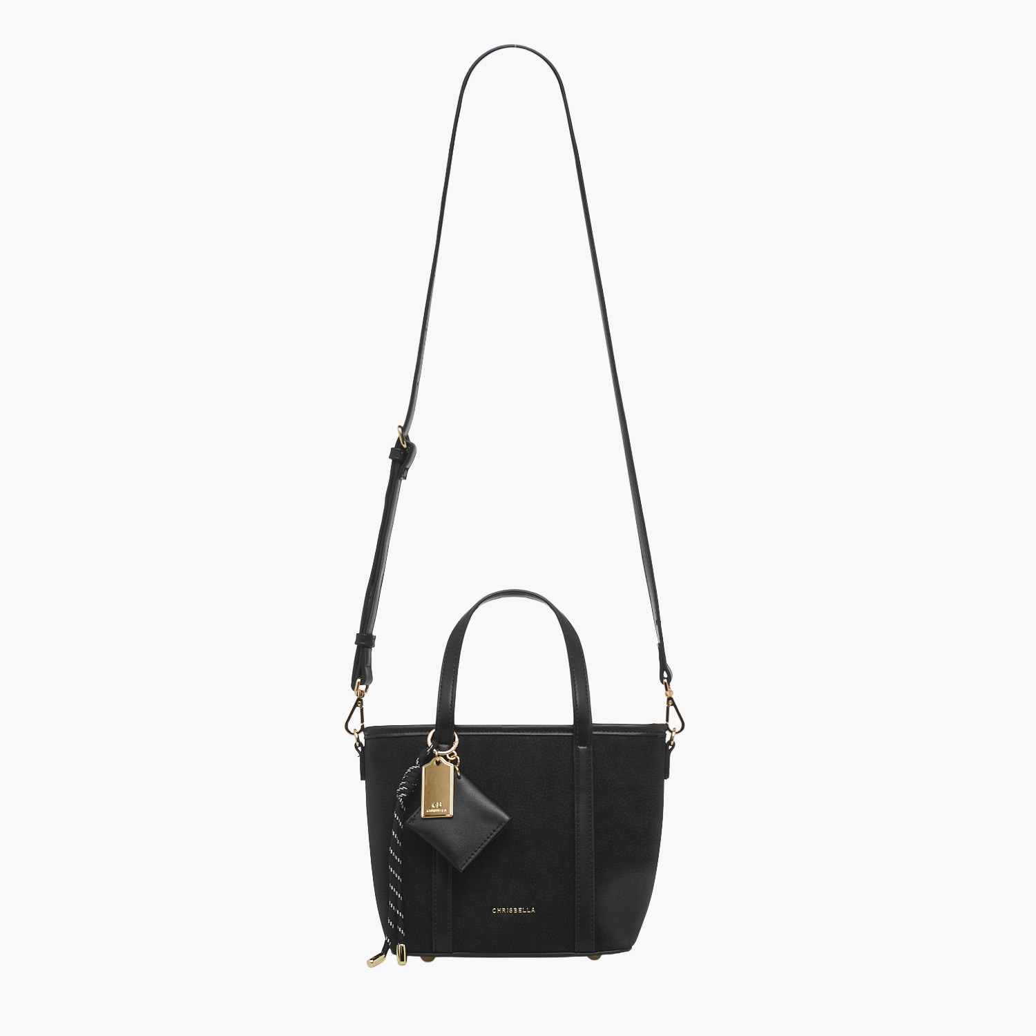 Chrisbella Textured Tote Bag with Zip Closure-women-bagsandwallets-handbags-image-3