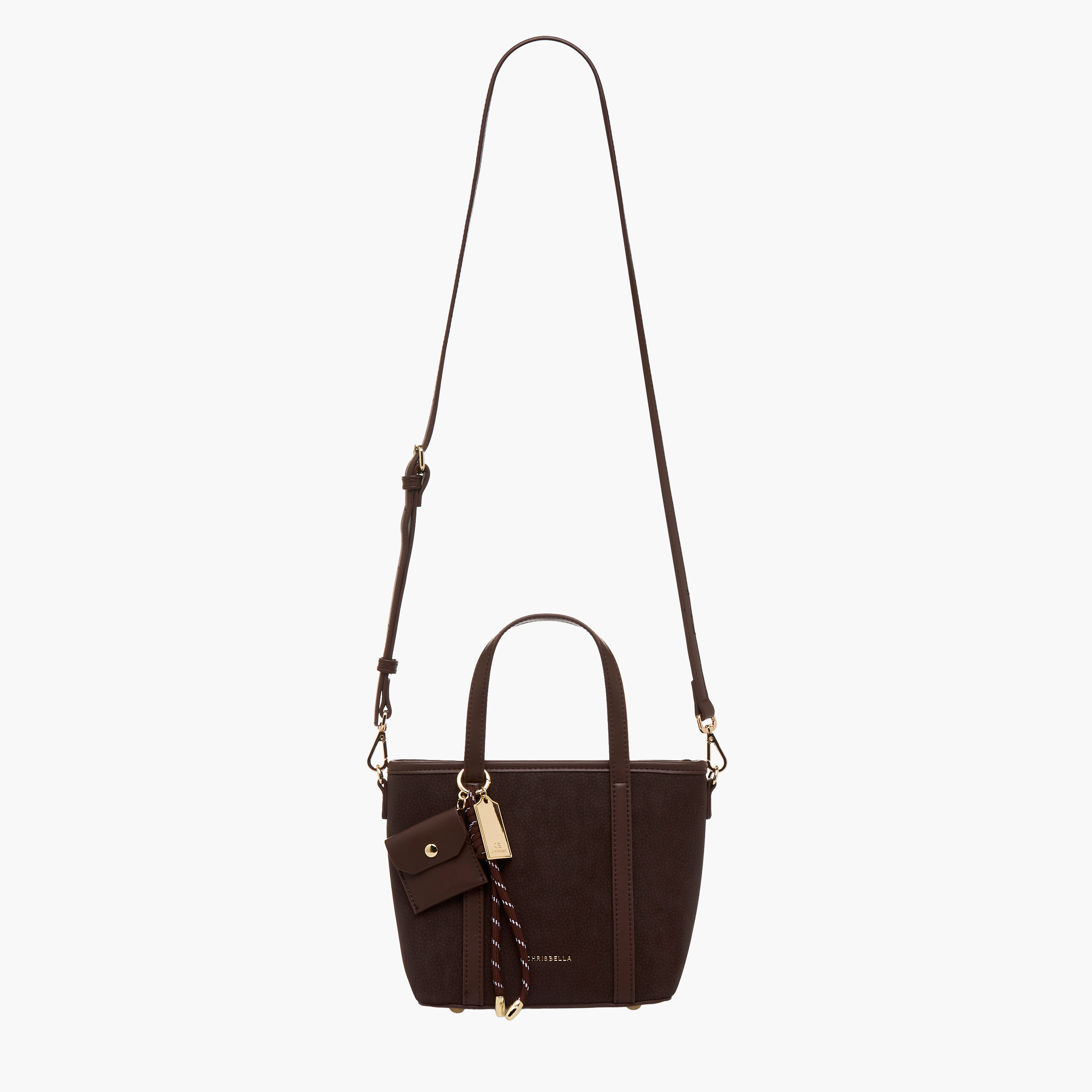 Chrisbella Textured Tote Bag with Zip Closure-women-bagsandwallets-handbags-image-2