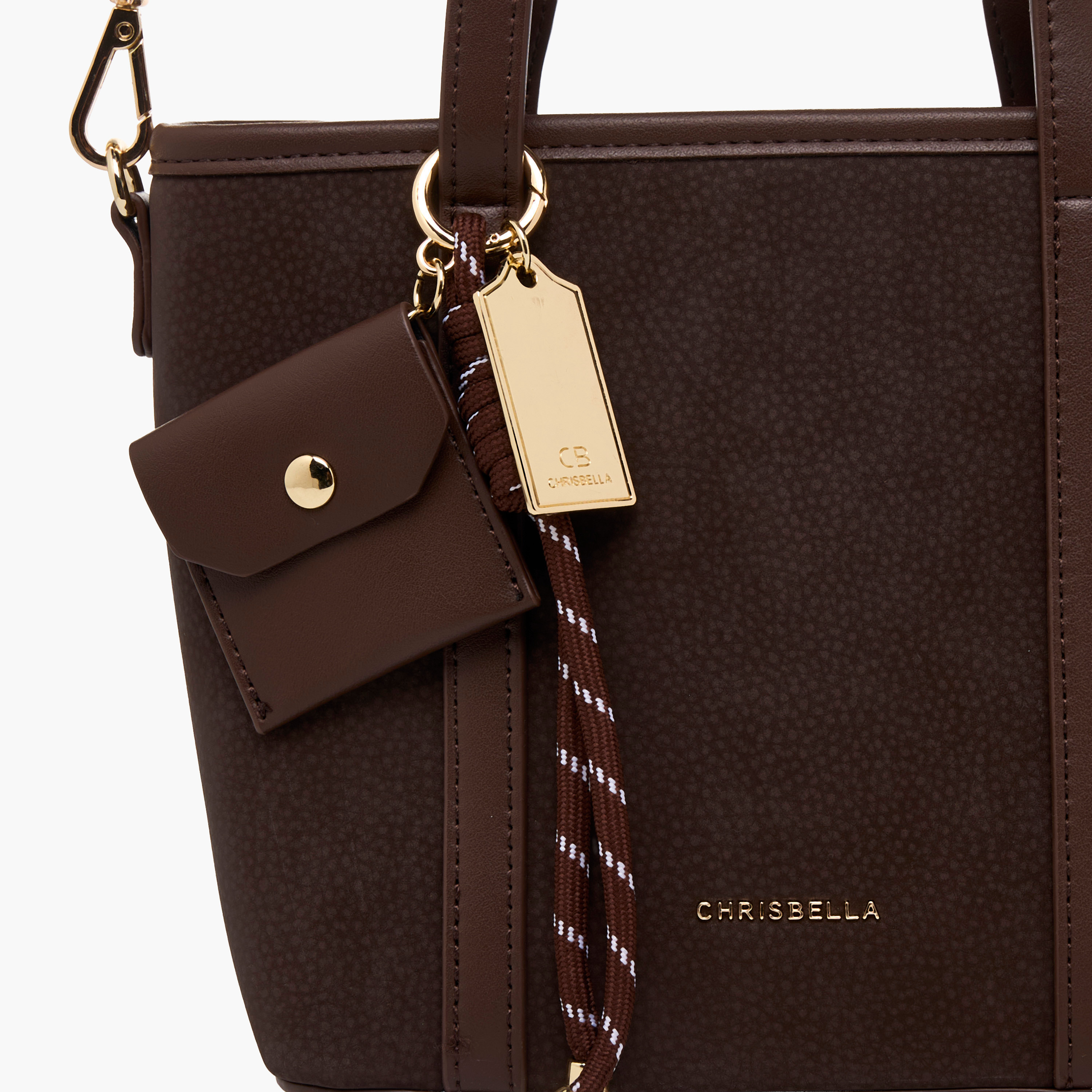 Chrisbella Textured Tote Bag with Zip Closure-women-bagsandwallets-handbags-image-3