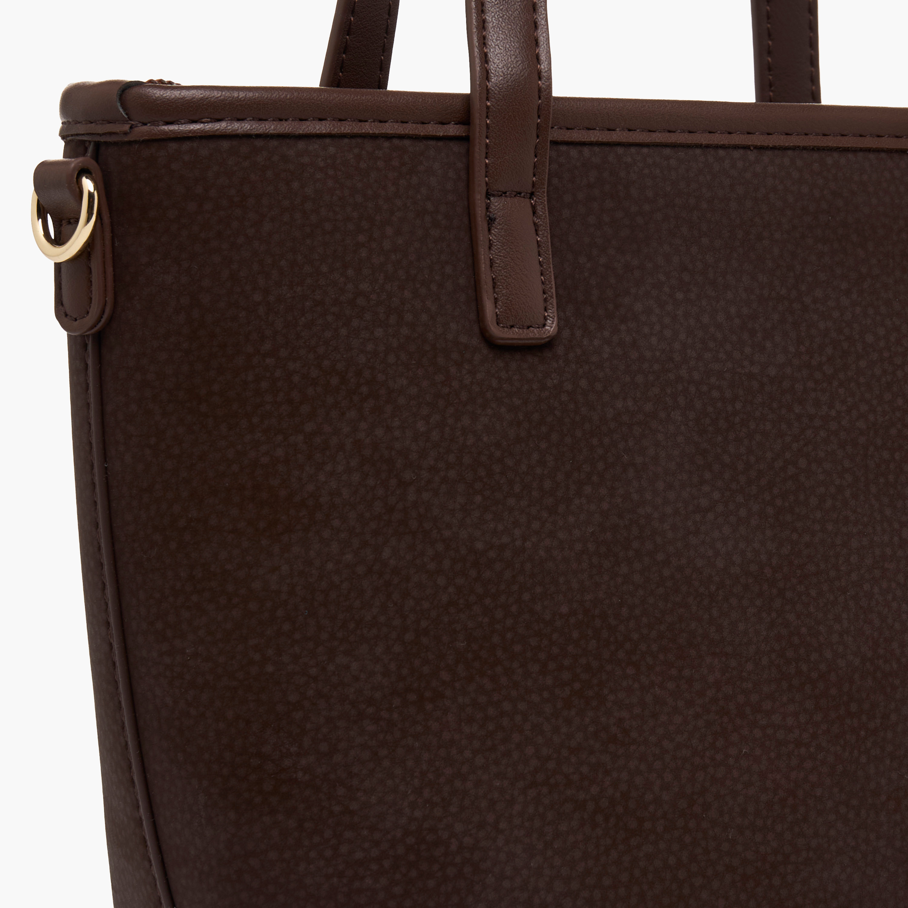 Chrisbella Textured Tote Bag with Zip Closure-women-bagsandwallets-handbags-image-5