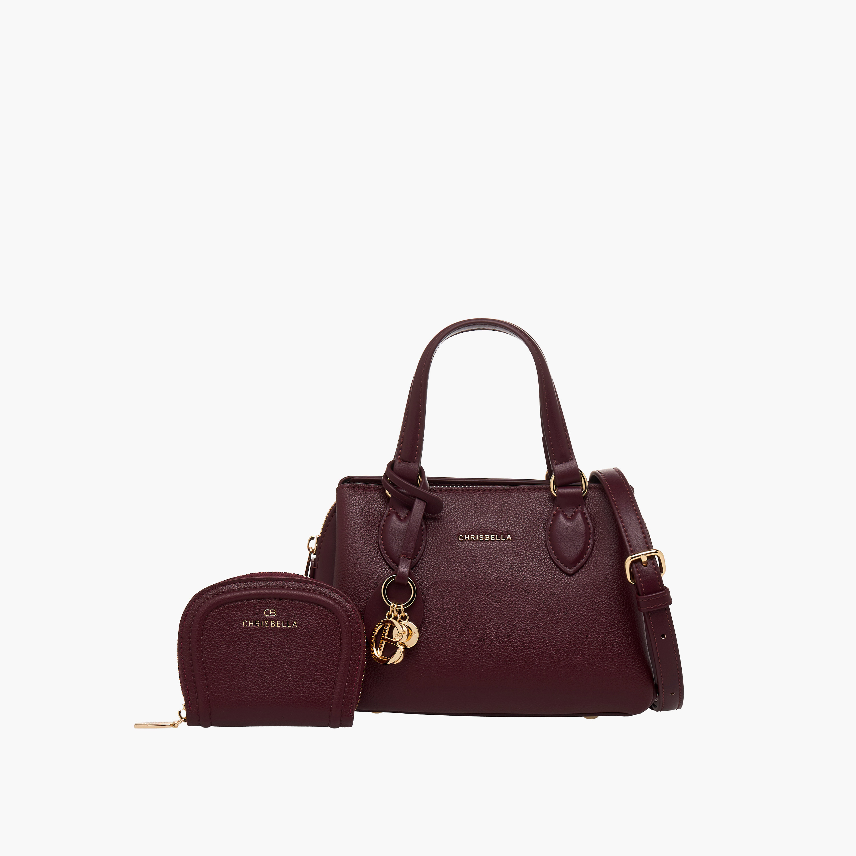 Chrisbella Textured Tote Bag with Wallet-women-bagsandwallets-handbags-image-1