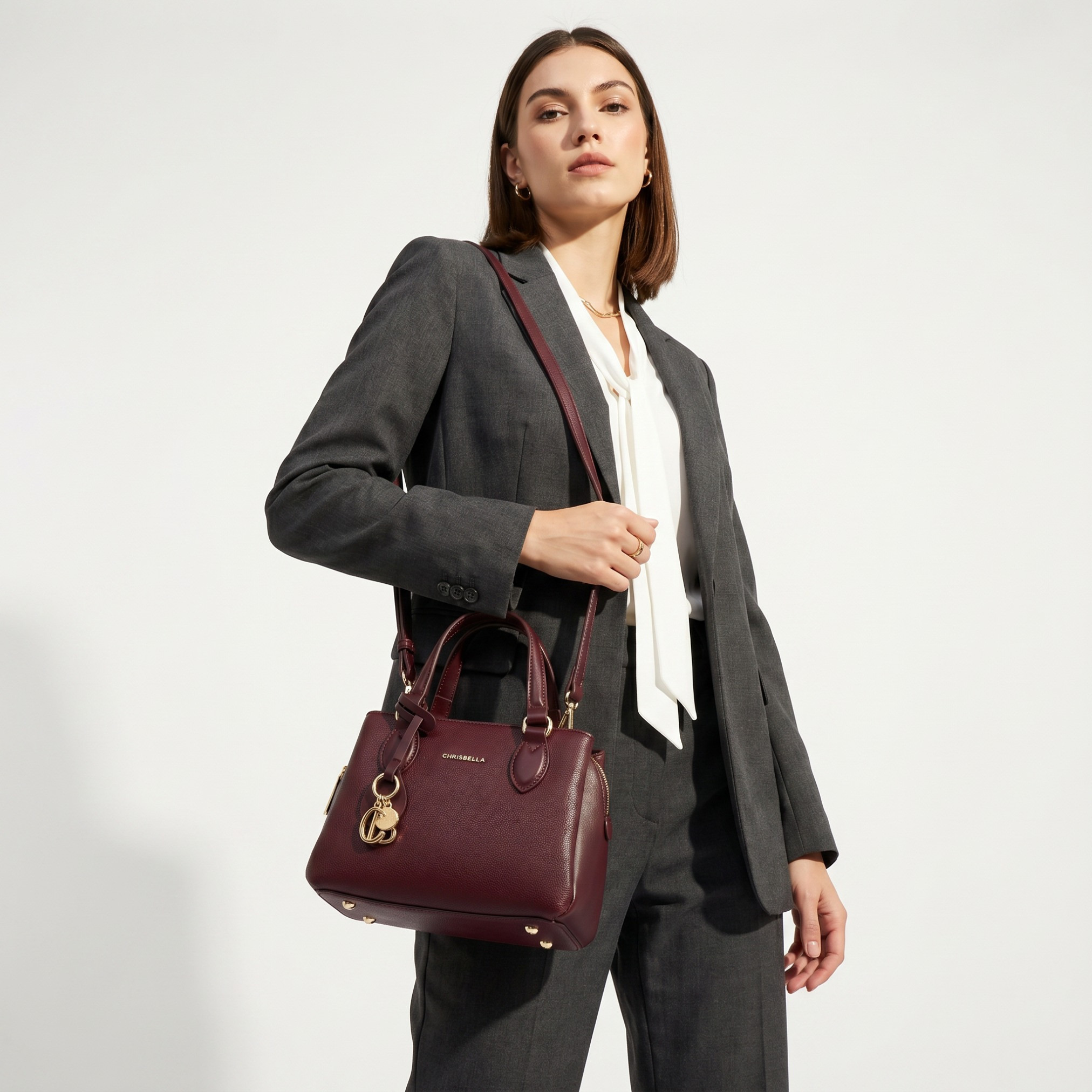 Chrisbella Textured Tote Bag with Wallet-women-bagsandwallets-handbags-image-2