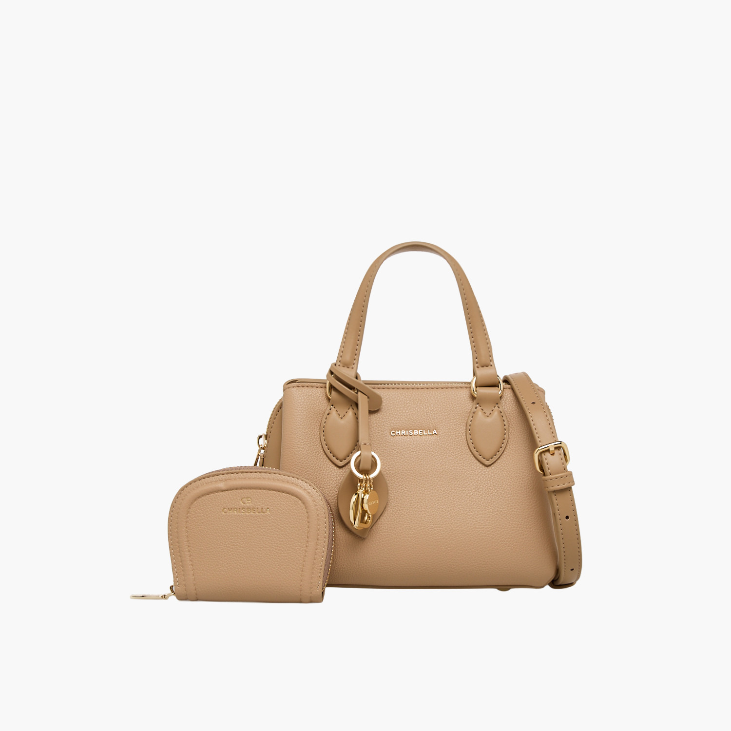 Chrisbella Textured Tote Bag with Wallet-women-bagsandwallets-handbags-image-1