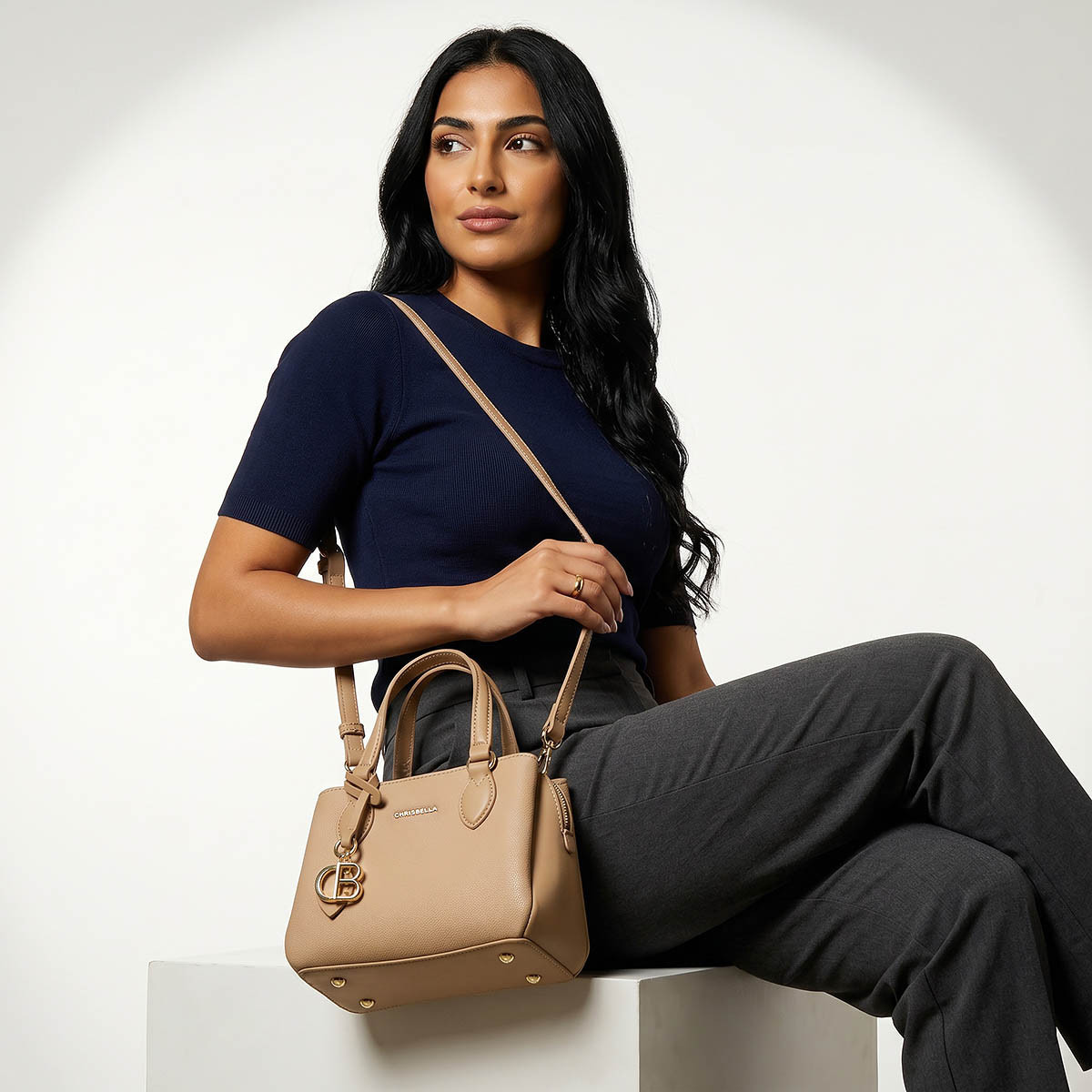 Chrisbella Textured Tote Bag with Wallet-women-bagsandwallets-handbags-image-2
