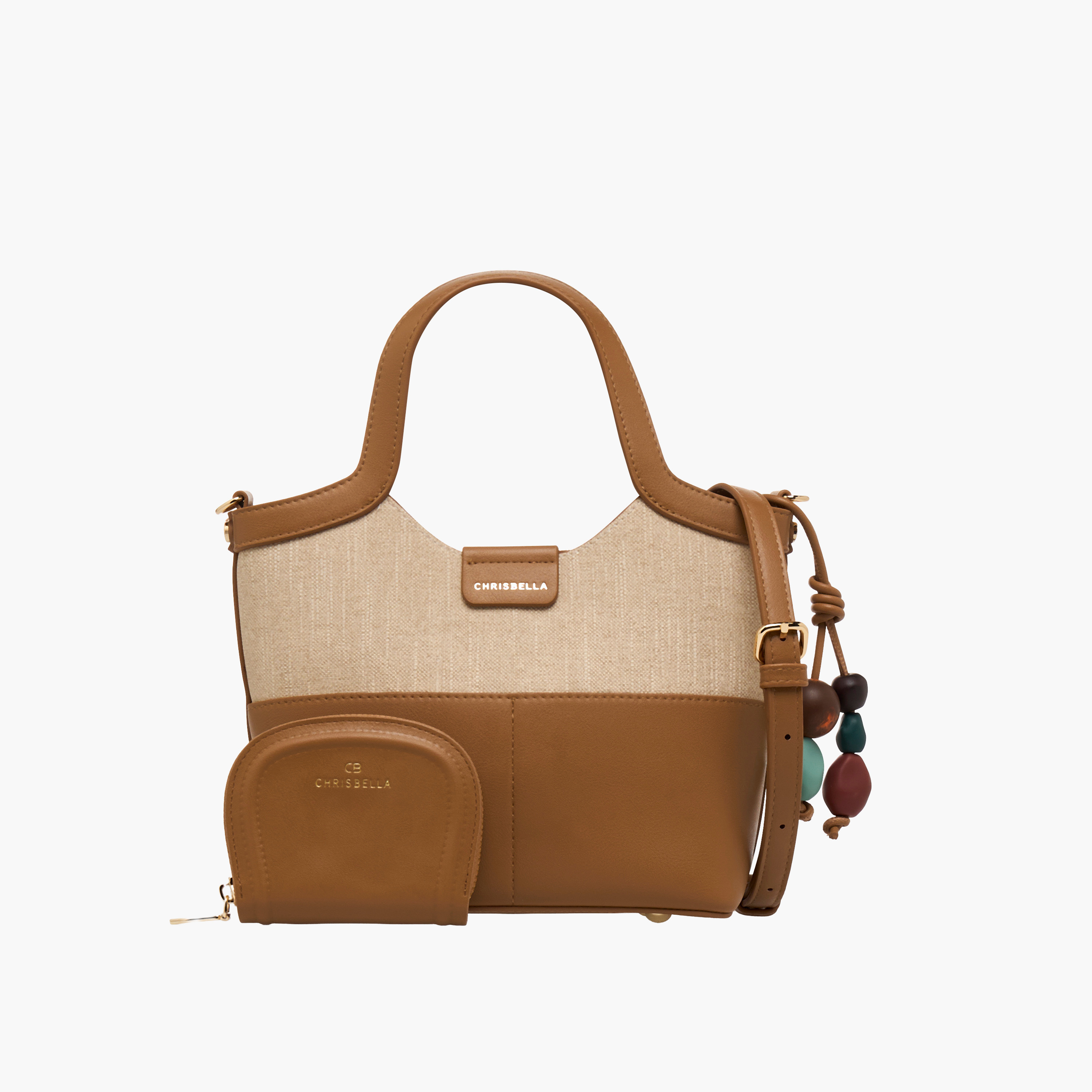 Chrisbella Colourblock Tote Bag with Wallet-women-bagsandwallets-handbags-image-1