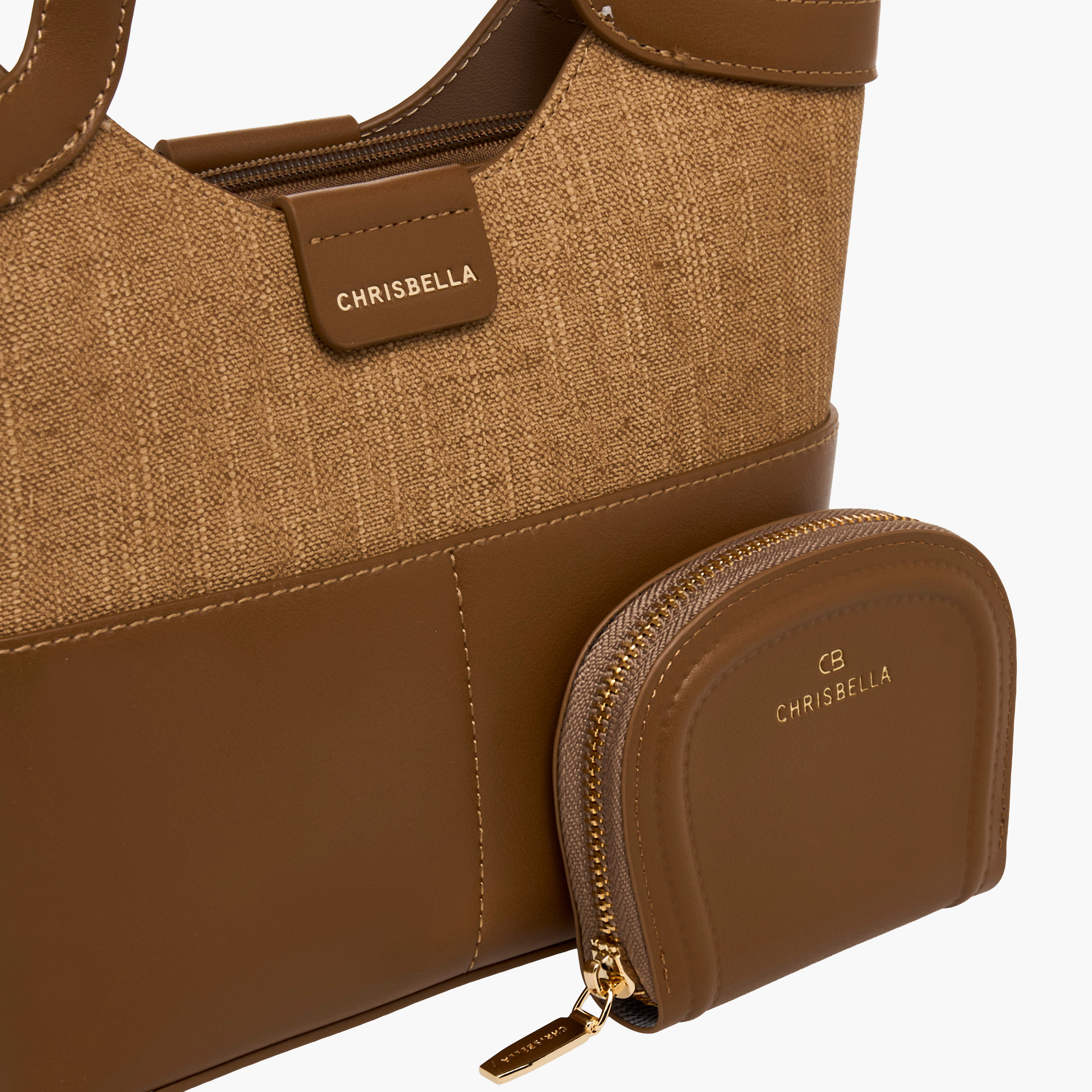 Chrisbella Textured Tote Bag with Wallet-women-bagsandwallets-handbags-image-7