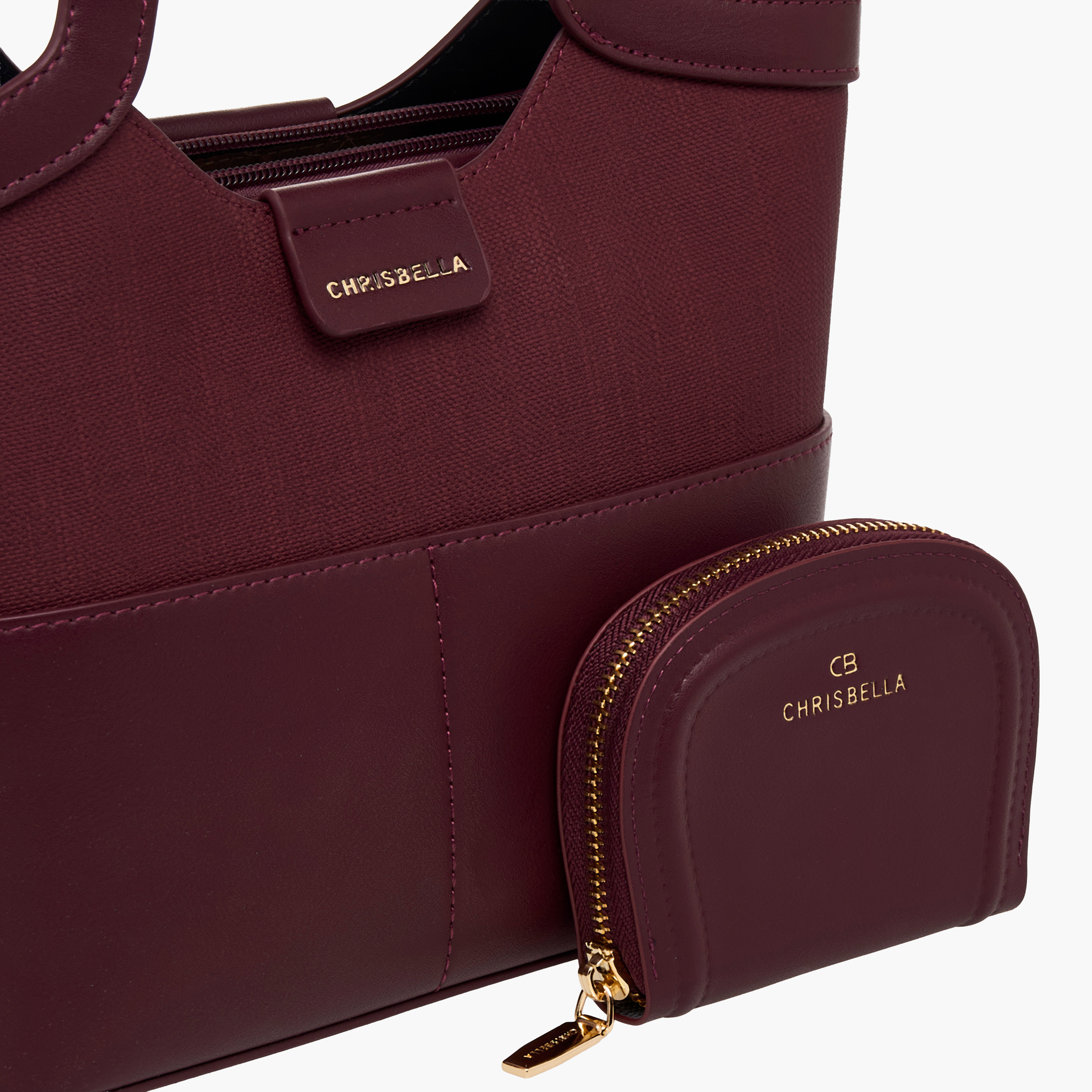 Chrisbella Textured Tote Bag with Wallet-women-bagsandwallets-handbags-image-7