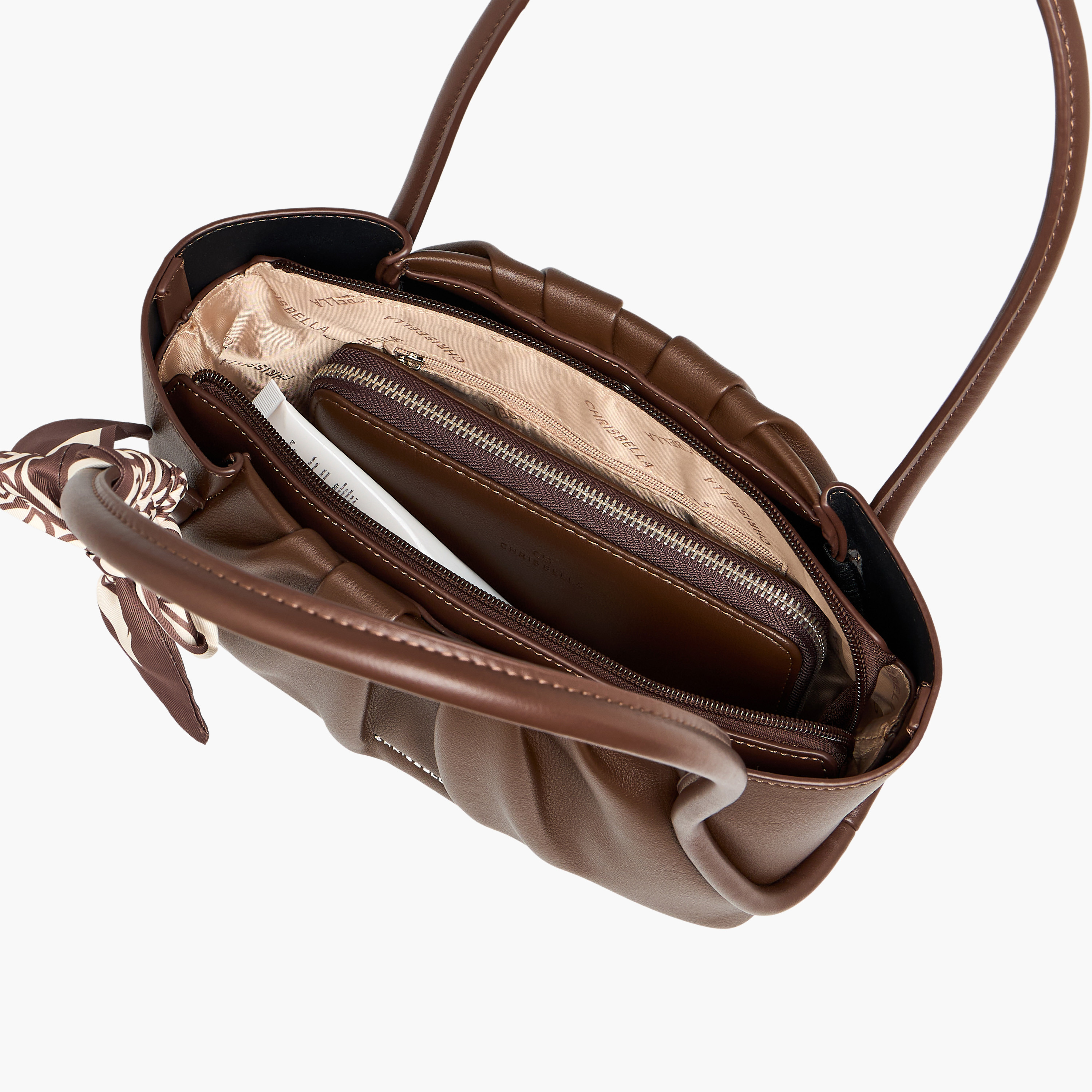 Chrisbella Pleated Tote Bag with Wallet-women-bagsandwallets-handbags-image-8