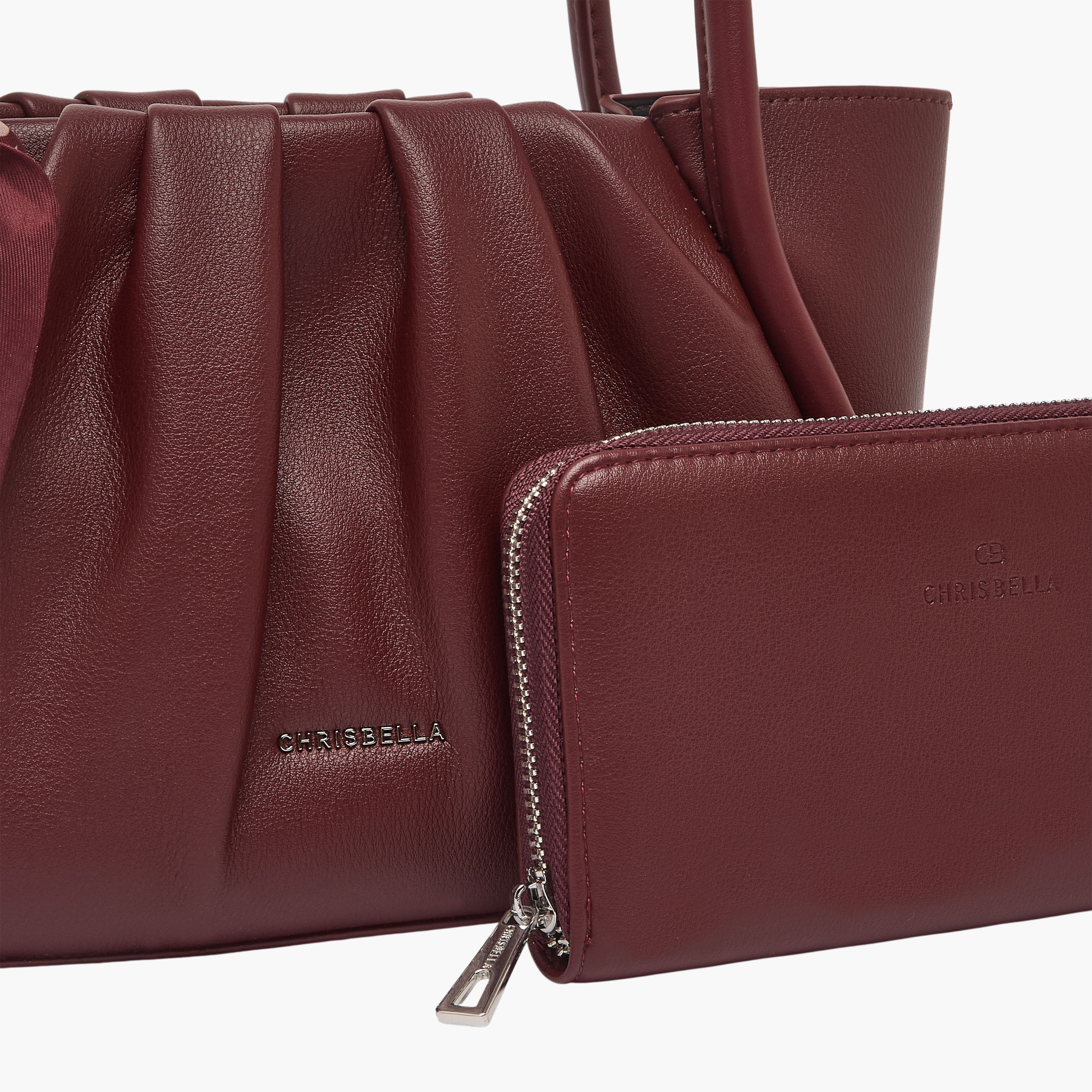 شنطة توتي بكسرات مع محفظة بسحاب من كريسبيلا-women-bagsandwallets-handbags-image-5