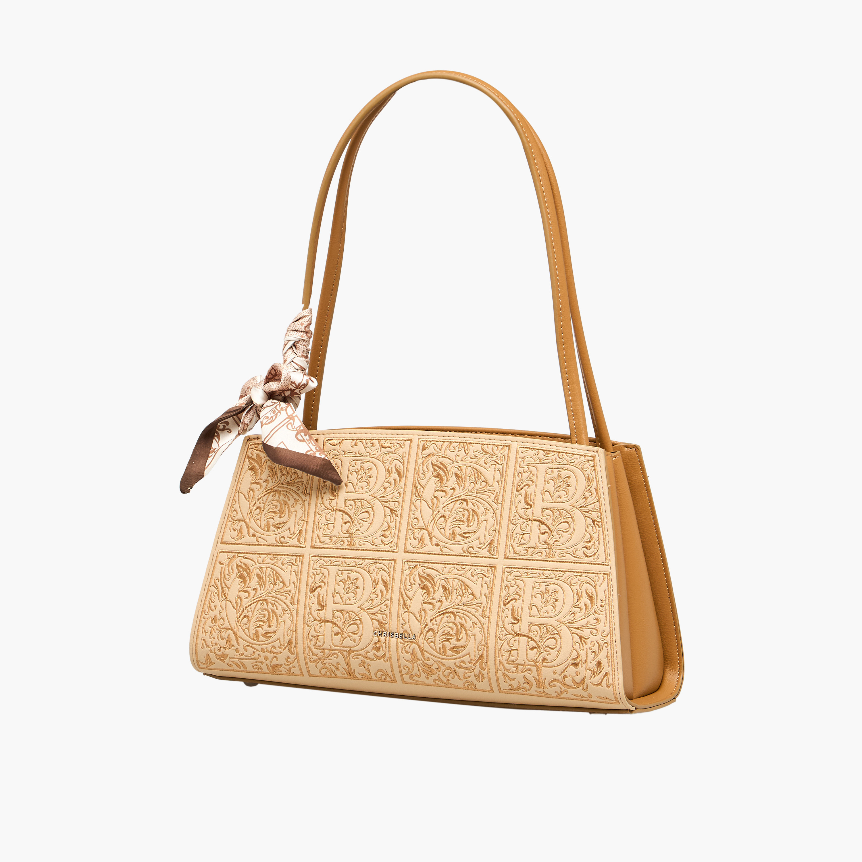 Chrisbella Textured Shoulder Bag with Wallet-women-bagsandwallets-handbags-image-3