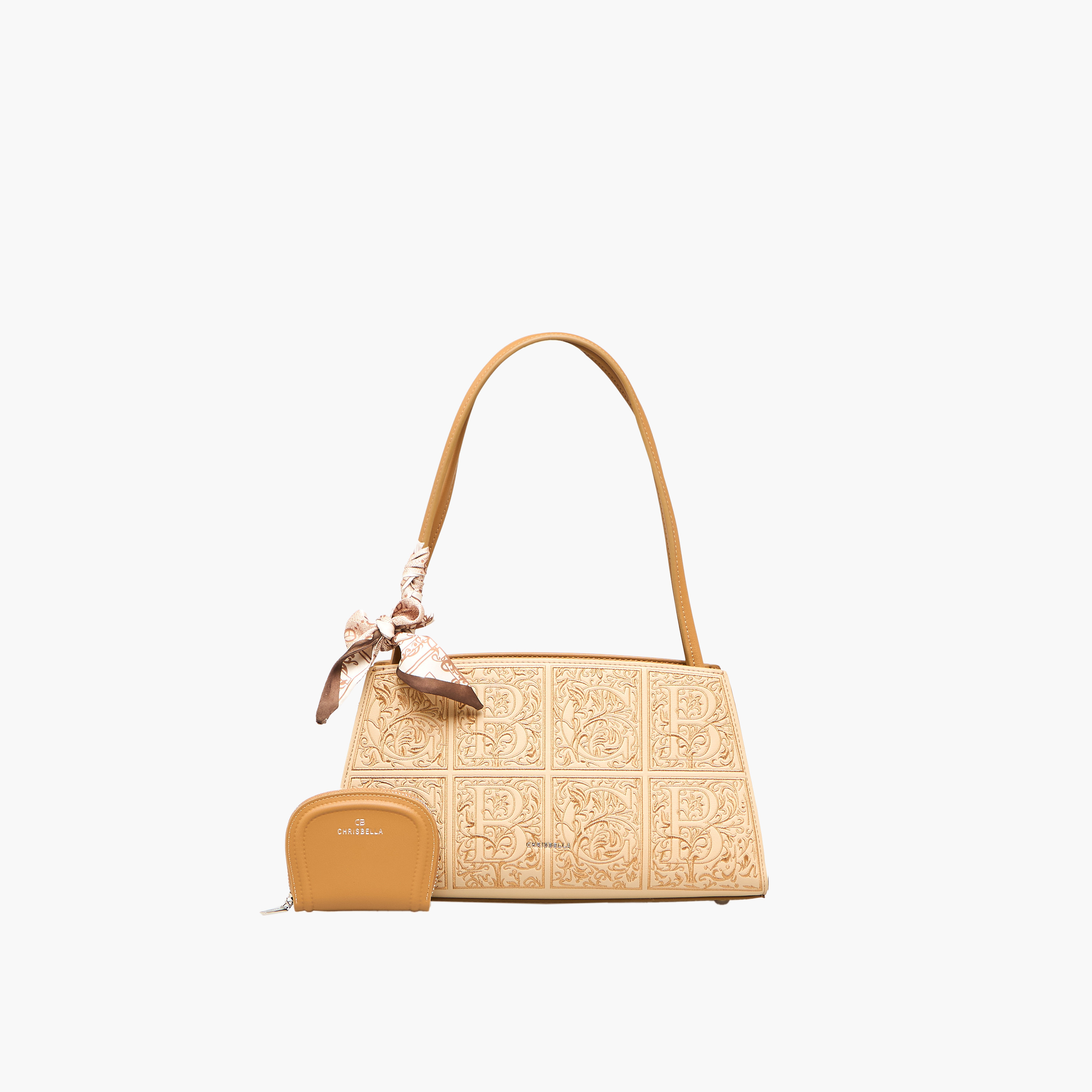 Chrisbella Textured Shoulder Bag with Wallet-women-bagsandwallets-handbags-image-10