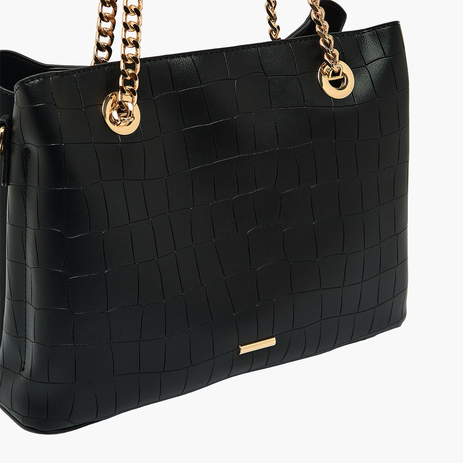 Chrisbella Textured Tote Bag with Detachable Strap-women-bagsandwallets-handbags-image-4