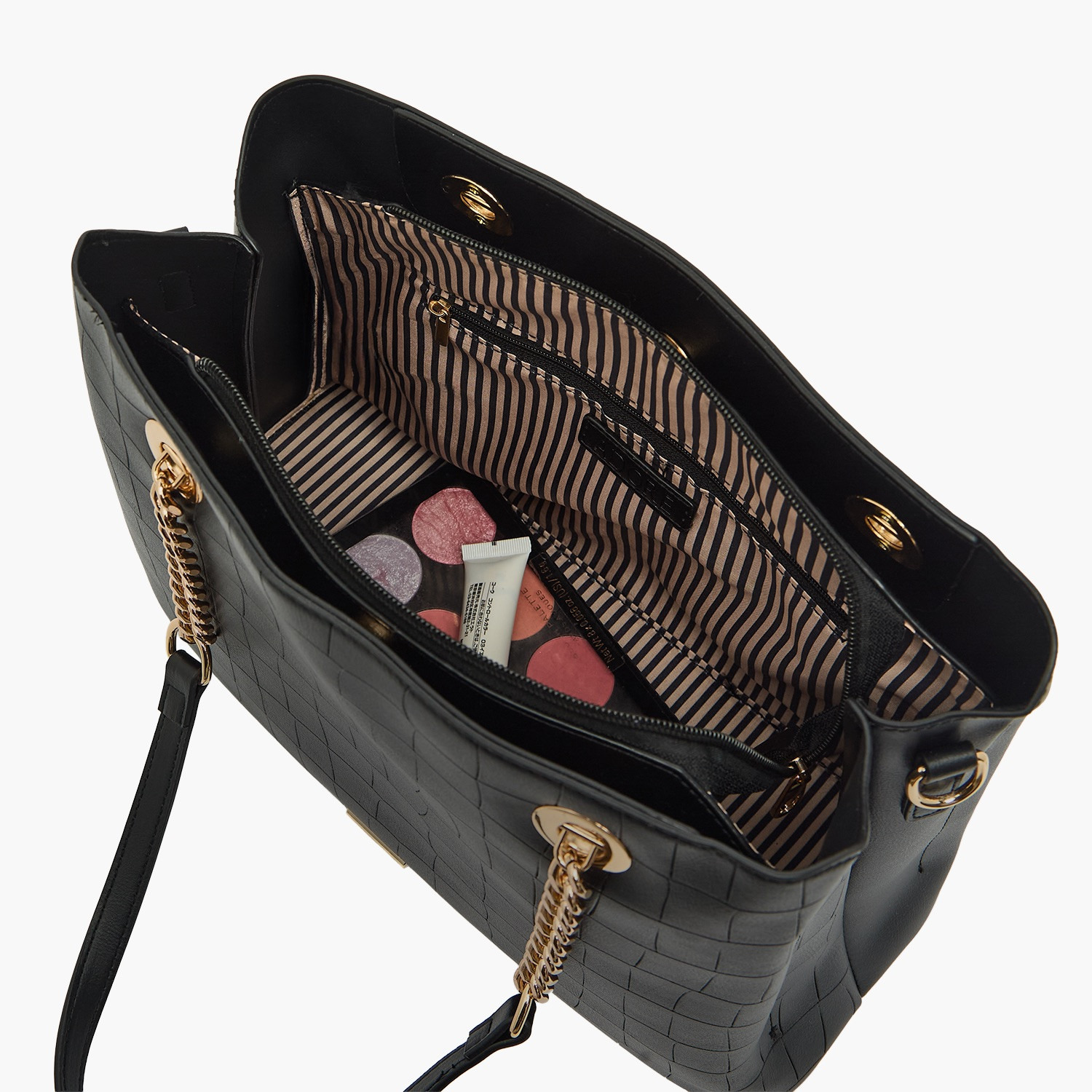 Chrisbella Textured Tote Bag with Detachable Strap-women-bagsandwallets-handbags-image-7