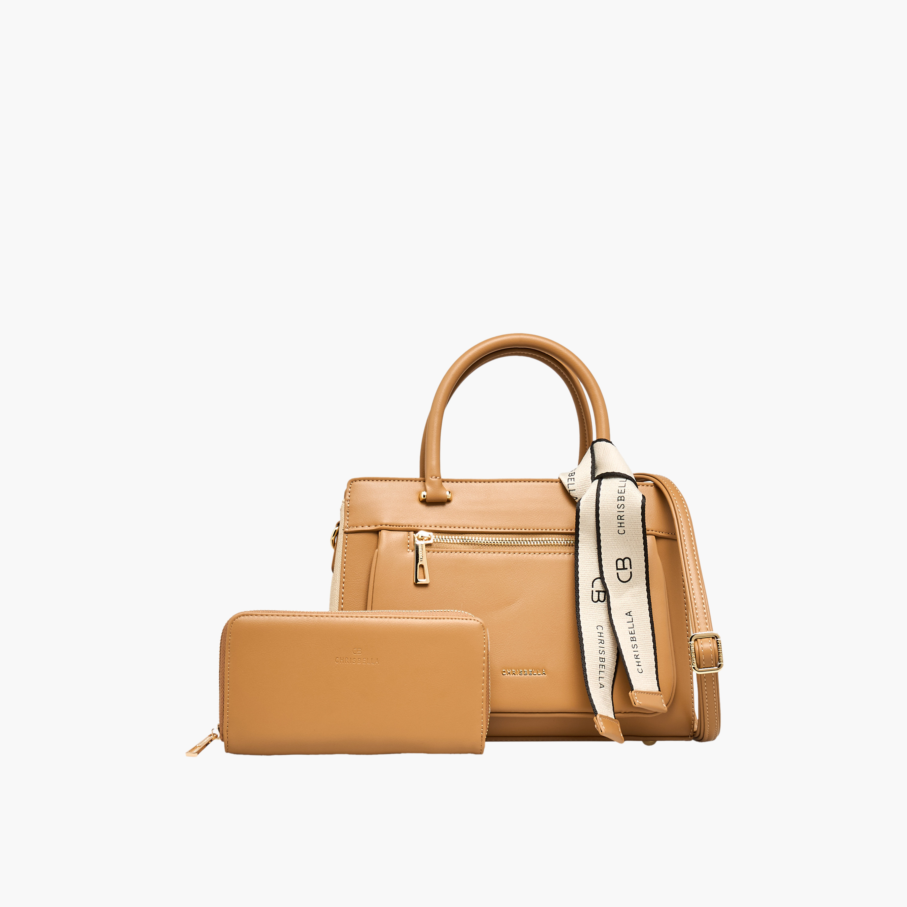 Chrisbella Solid Tote Bag with Wallet-women-bagsandwallets-handbags-image-1