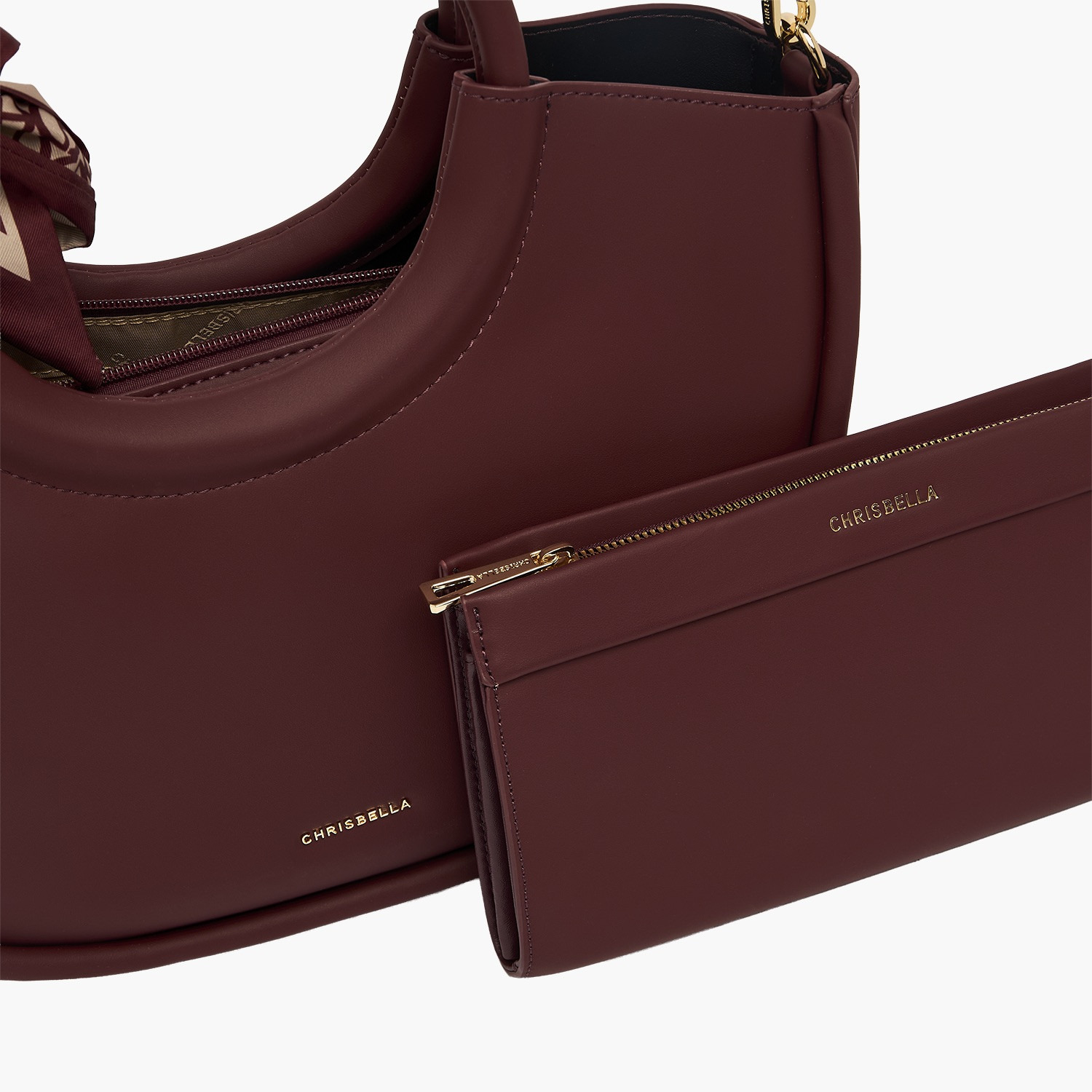Chrisbella Solid Shoulder Bag with Wallet-women-bagsandwallets-handbags-image-5