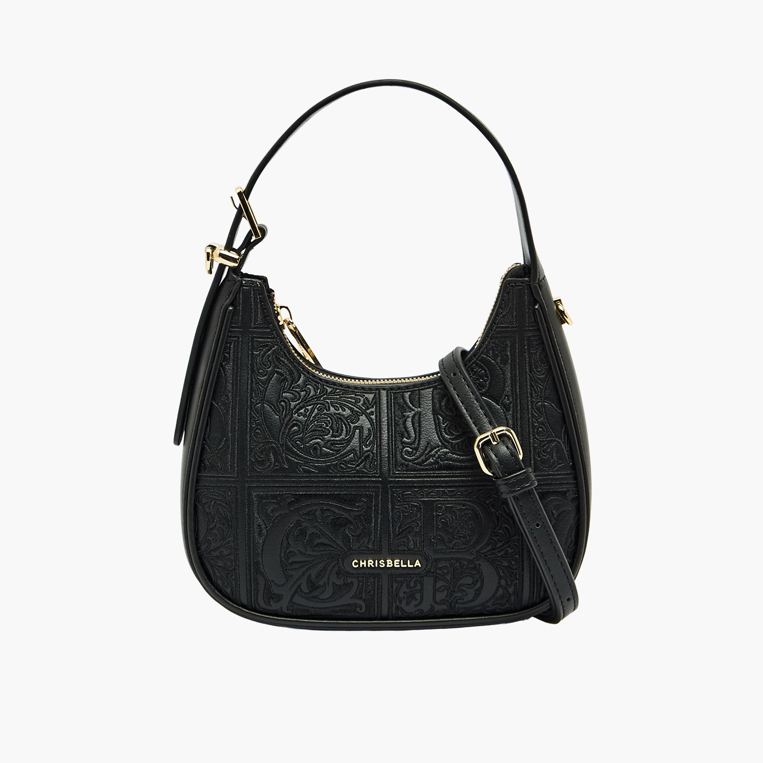 شنطة كتف بارزة الملمس بحزام قابل للفصل من كريسبيلا-women-bagsandwallets-handbags-image-1