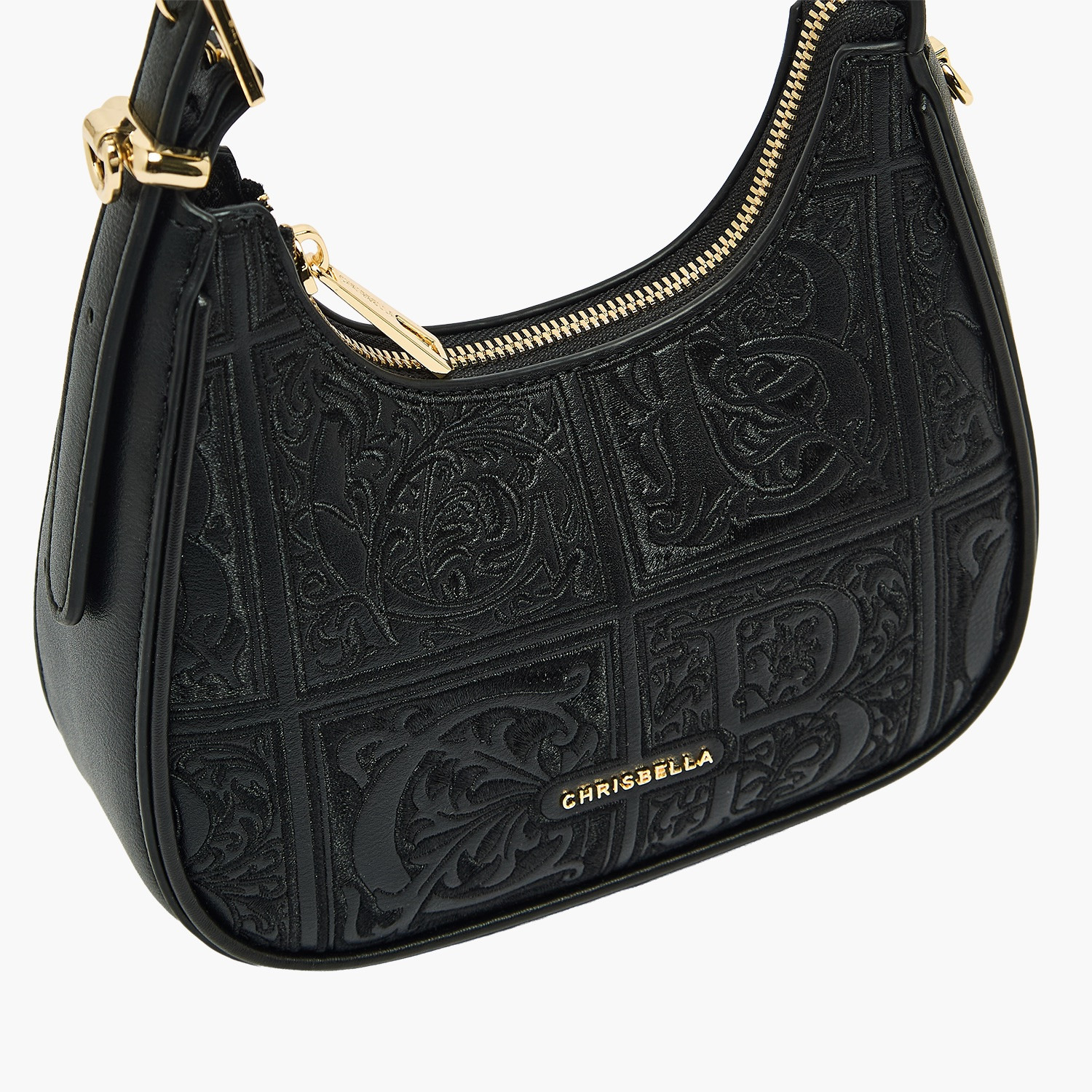 شنطة كتف بارزة الملمس بحزام قابل للفصل من كريسبيلا-women-bagsandwallets-handbags-image-5