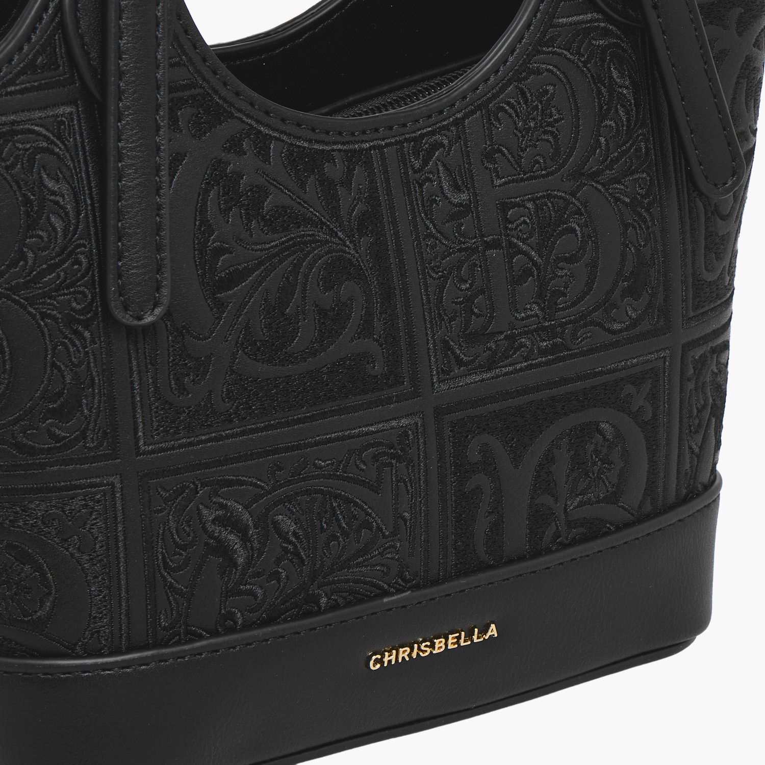 Chrisbella Embroidered Tote Bag with Zip Closure-women-bagsandwallets-handbags-image-5