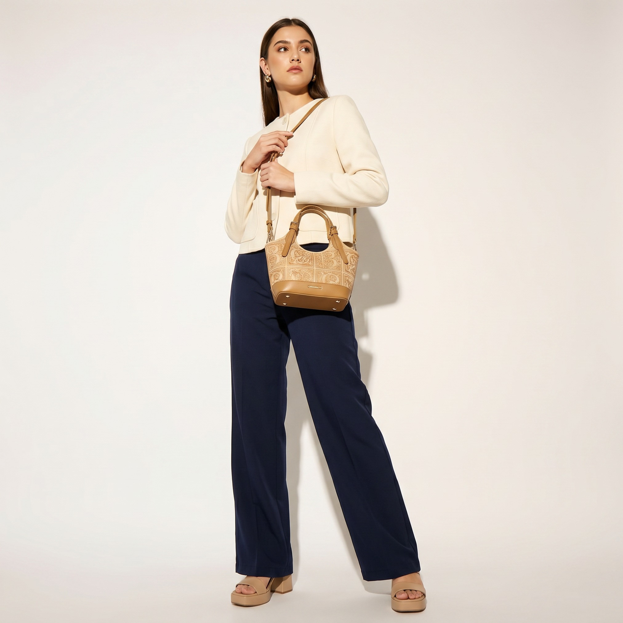 Chrisbella Embroidered Shoulder Bag with Detachable Strap-women-bagsandwallets-handbags-image-2