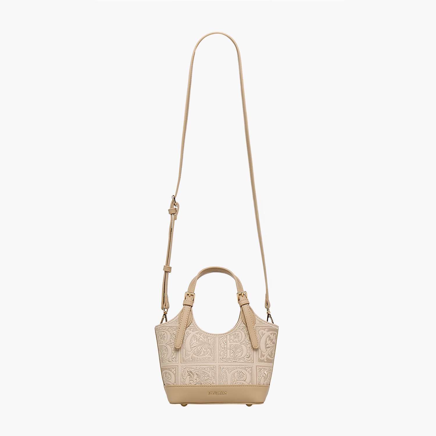 Chrisbella Embroidered Shoulder Bag with Zip Closure-women-bagsandwallets-handbags-image-4