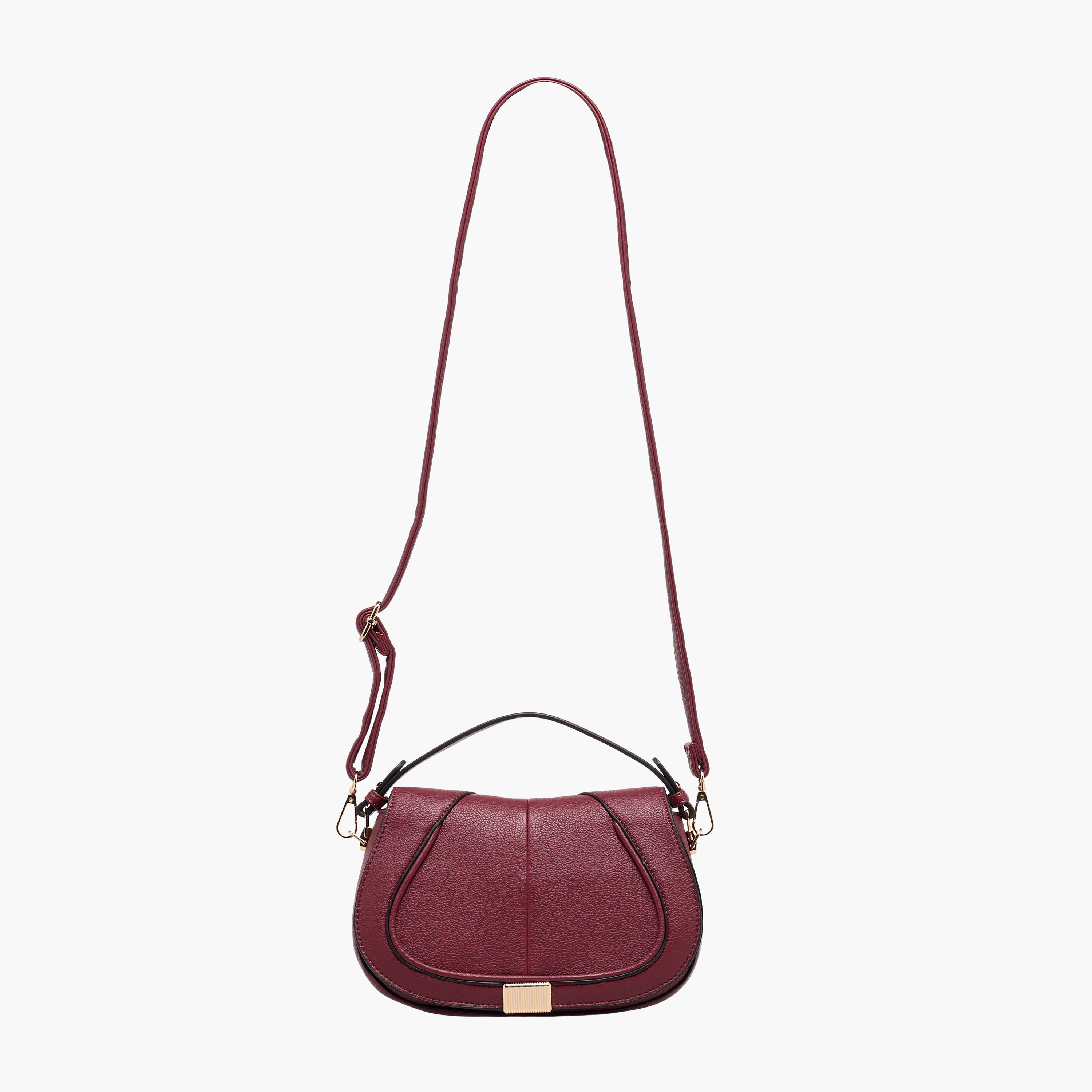 شنطة كروس بودي بارزة الملمس مع حزام قابل للتعديل من أدور-women-bagsandwallets-handbags-image-3