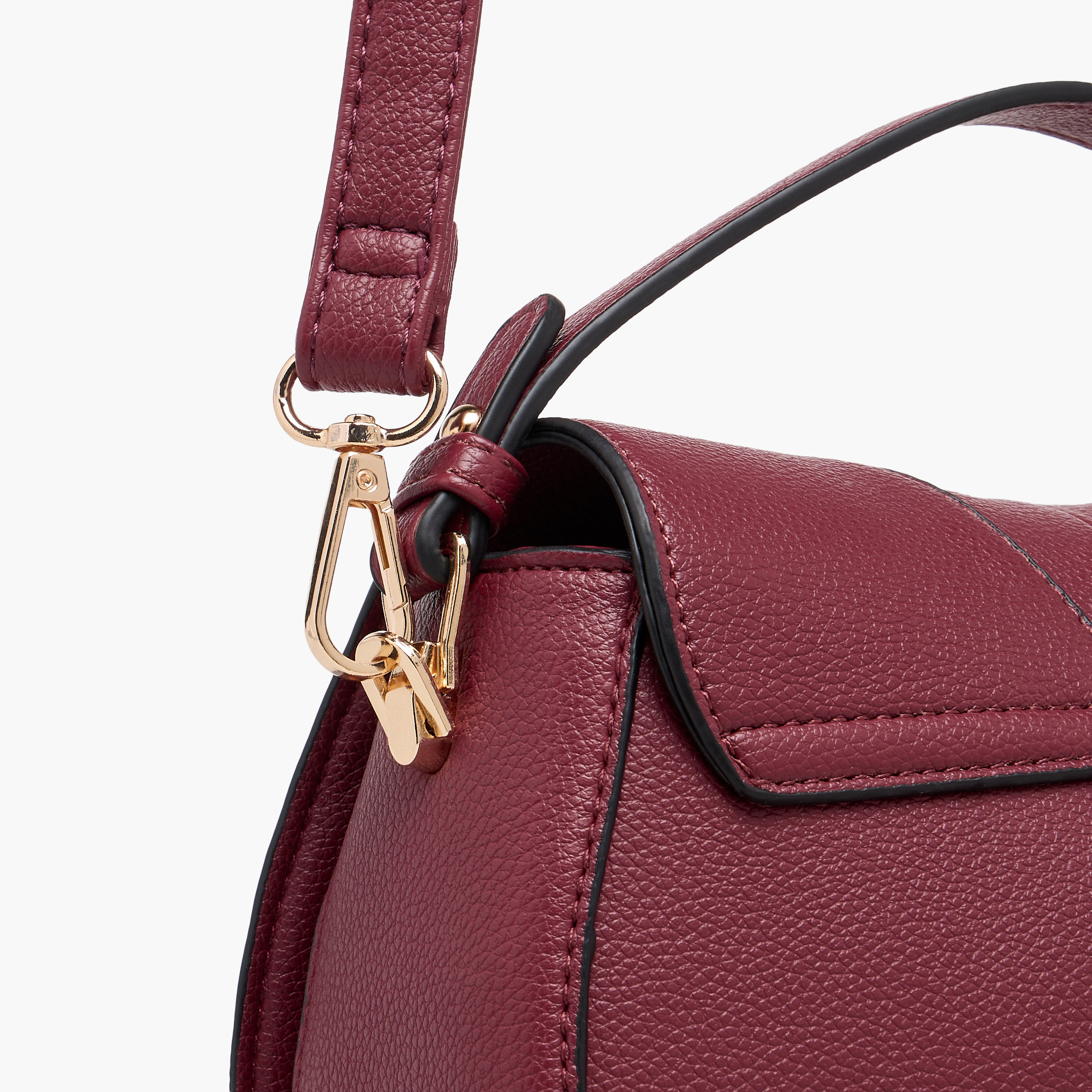 شنطة كروس بودي بارزة الملمس مع حزام قابل للتعديل من أدور-women-bagsandwallets-handbags-image-6