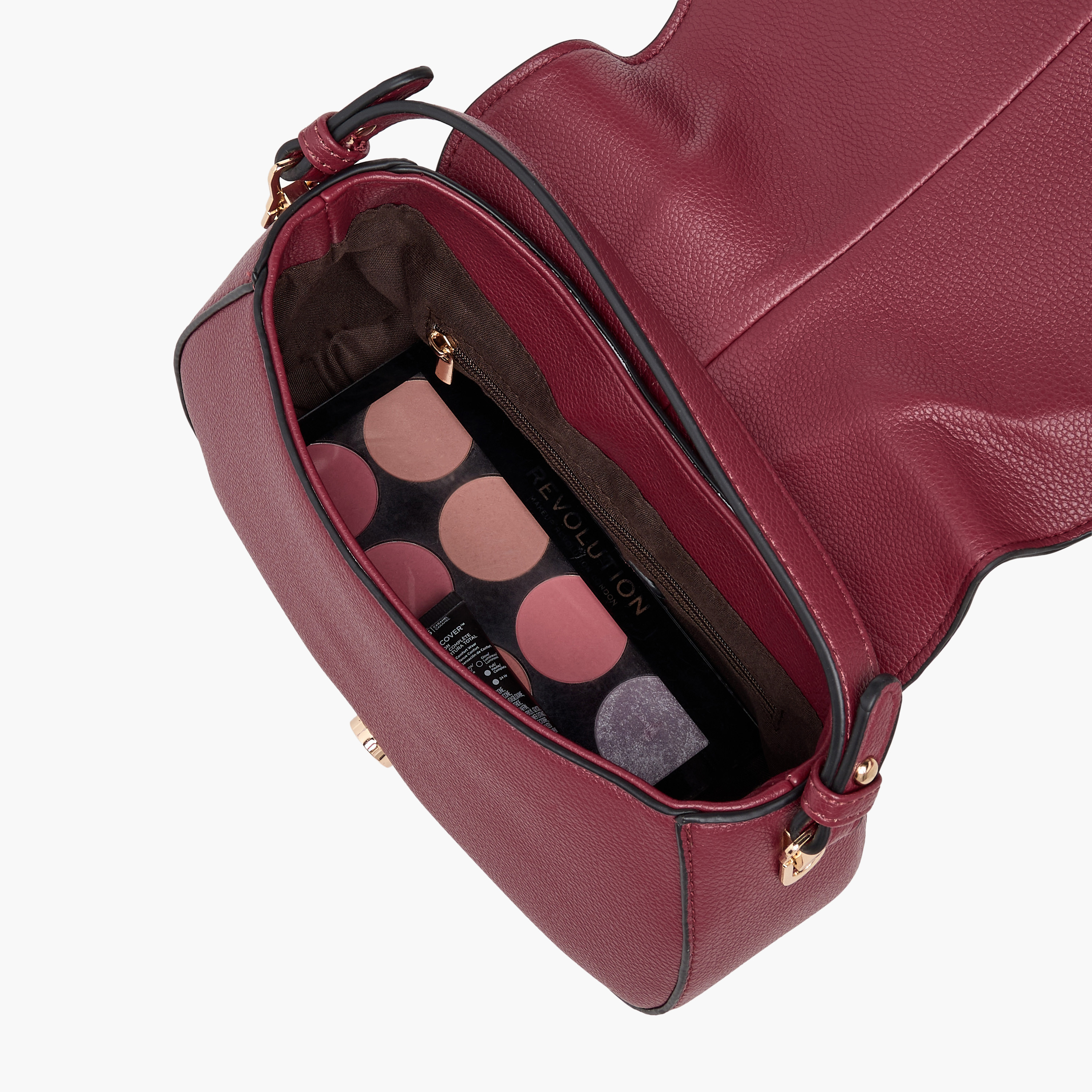 شنطة كروس بودي بارزة الملمس مع حزام قابل للتعديل من أدور-women-bagsandwallets-handbags-image-8