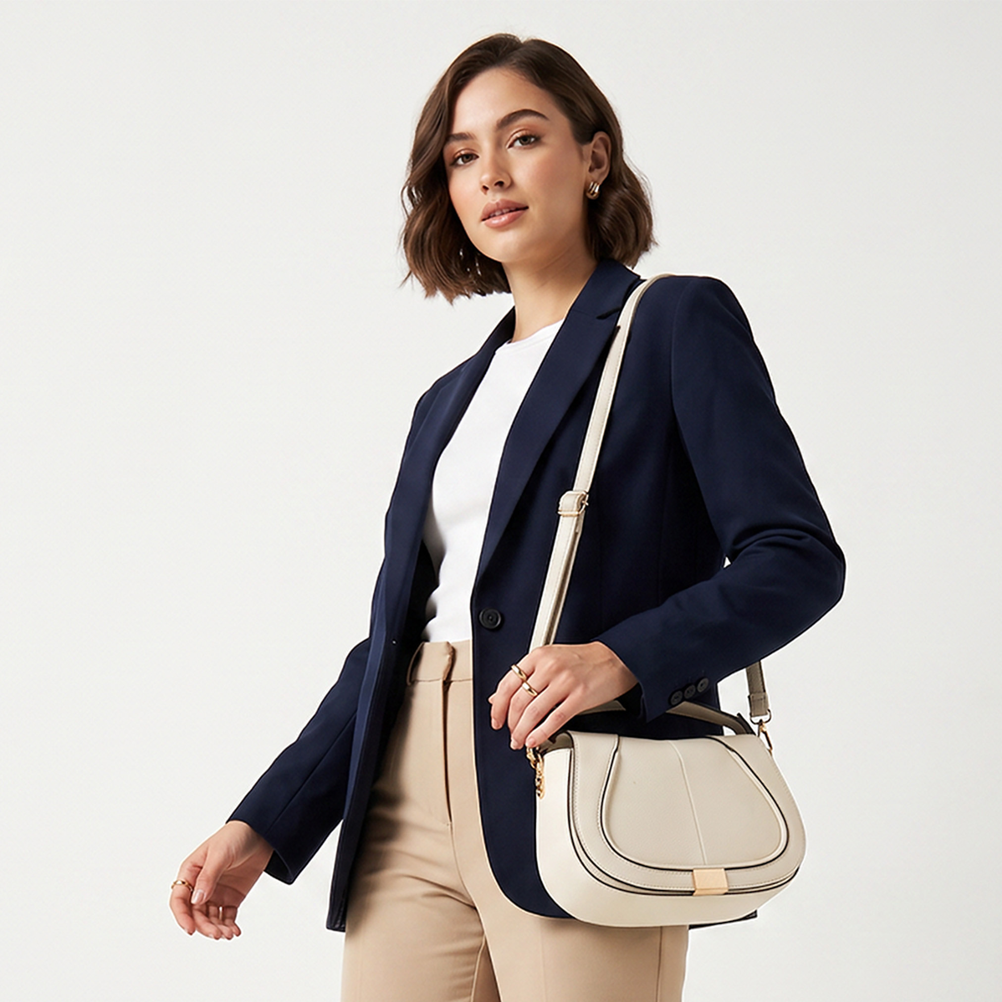 شنطة كروس بودي بارزة الملمس مع حزام قابل للتعديل من أدور-women-bagsandwallets-handbags-image-2