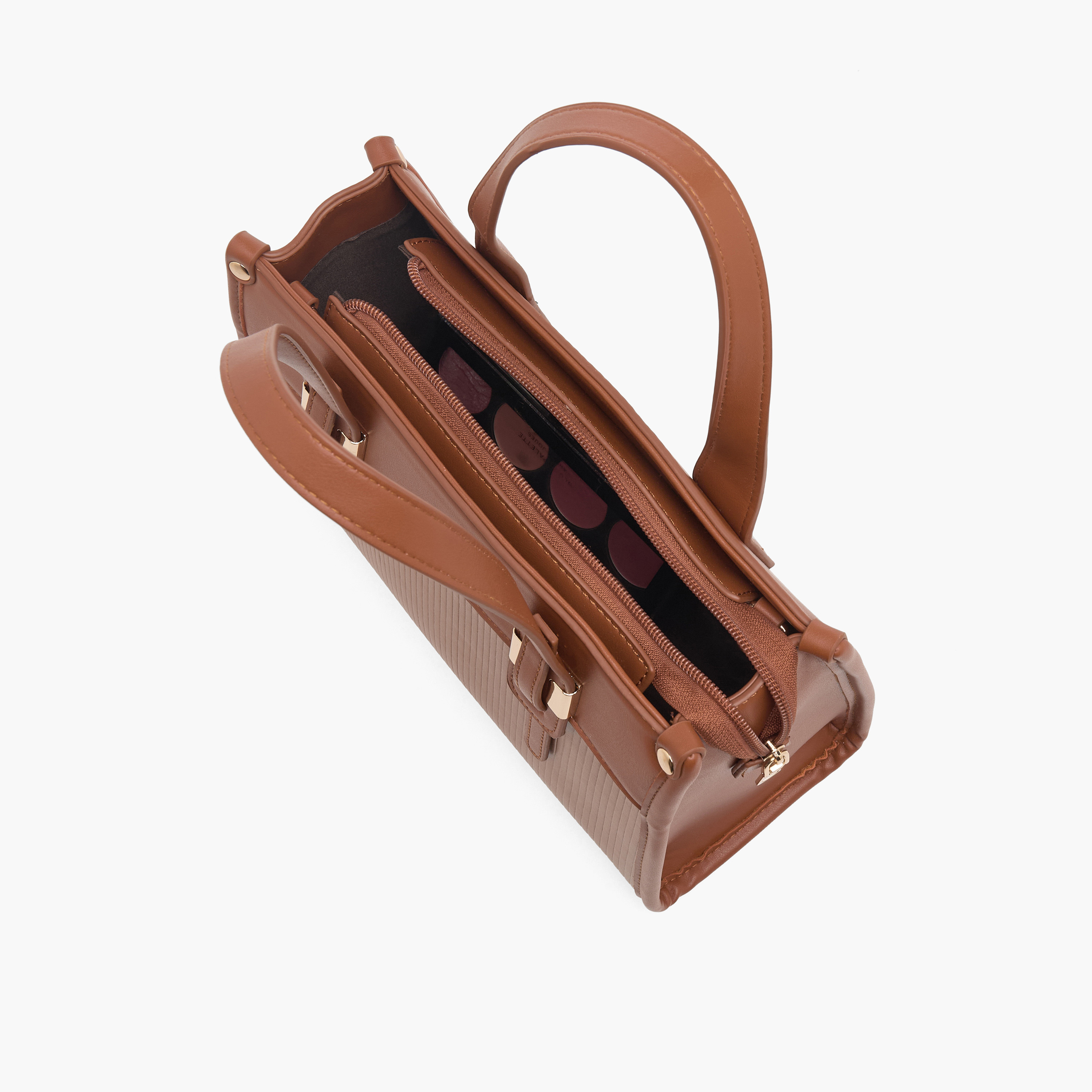 Adore Textured Tote Bag with Detachable Strap-women-bagsandwallets-handbags-image-8