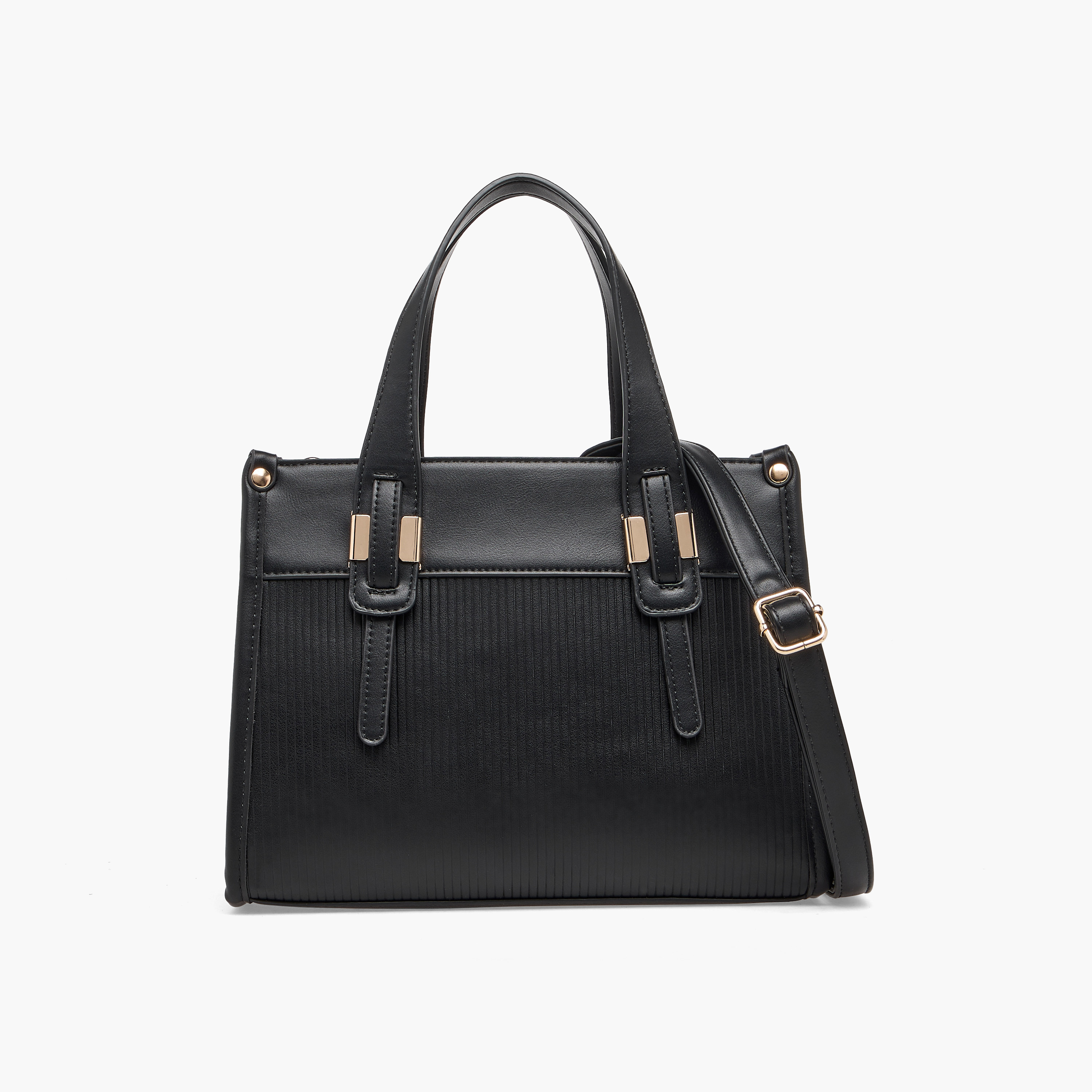 Adore Textured Tote Bag with Detachable Strap-women-bagsandwallets-handbags-image-6
