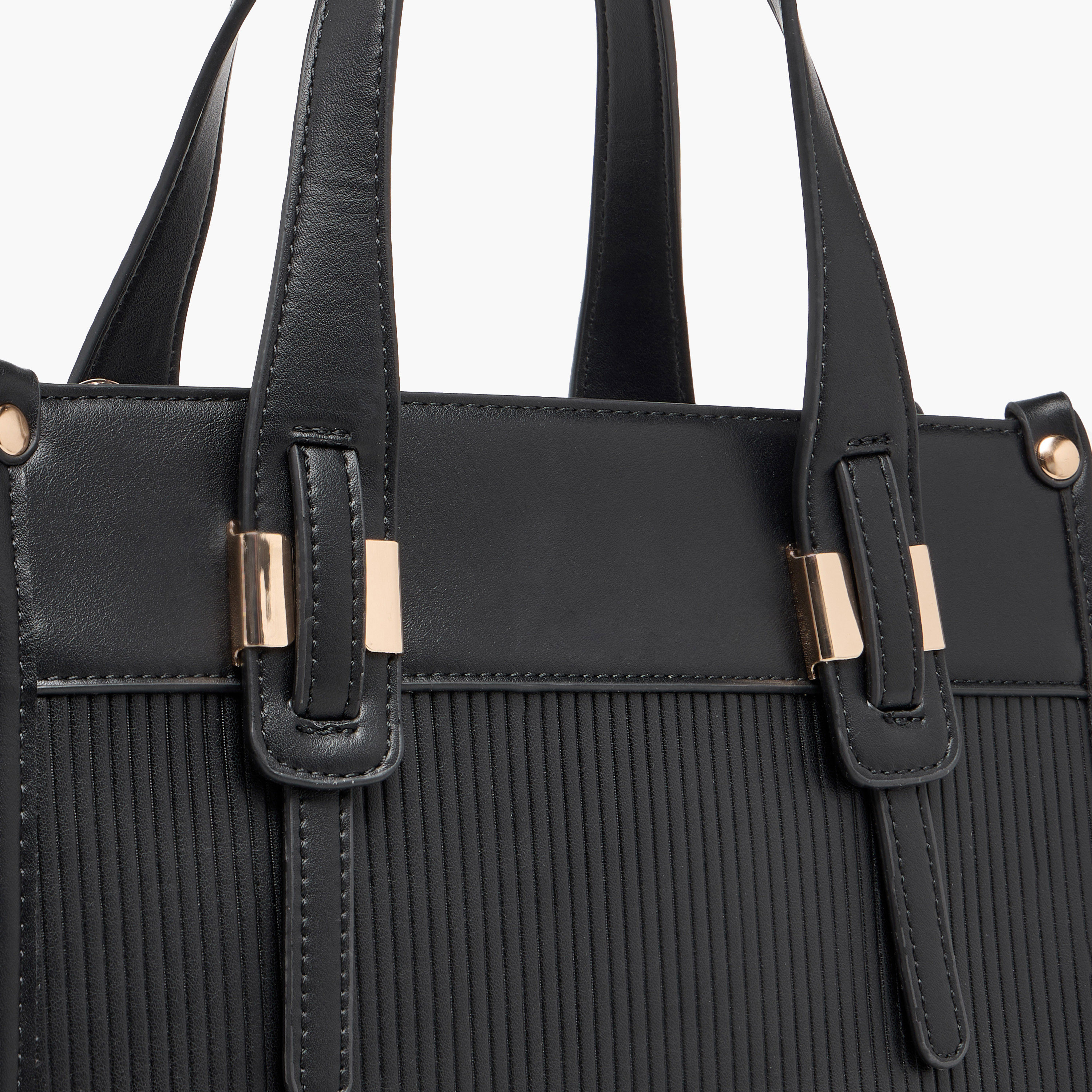 Adore Textured Tote Bag with Detachable Strap-women-bagsandwallets-handbags-image-2