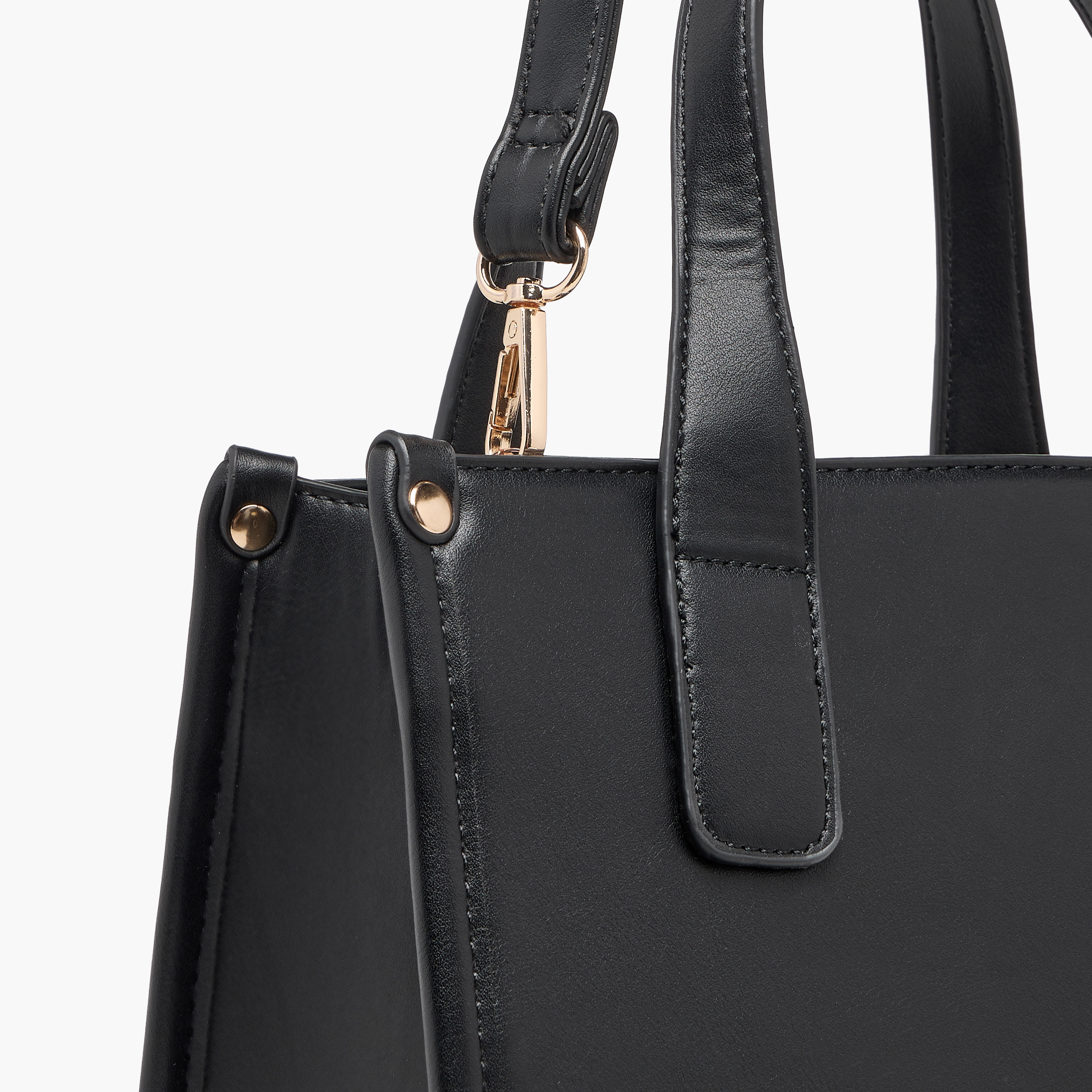 Adore Textured Tote Bag with Detachable Strap-women-bagsandwallets-handbags-image-3
