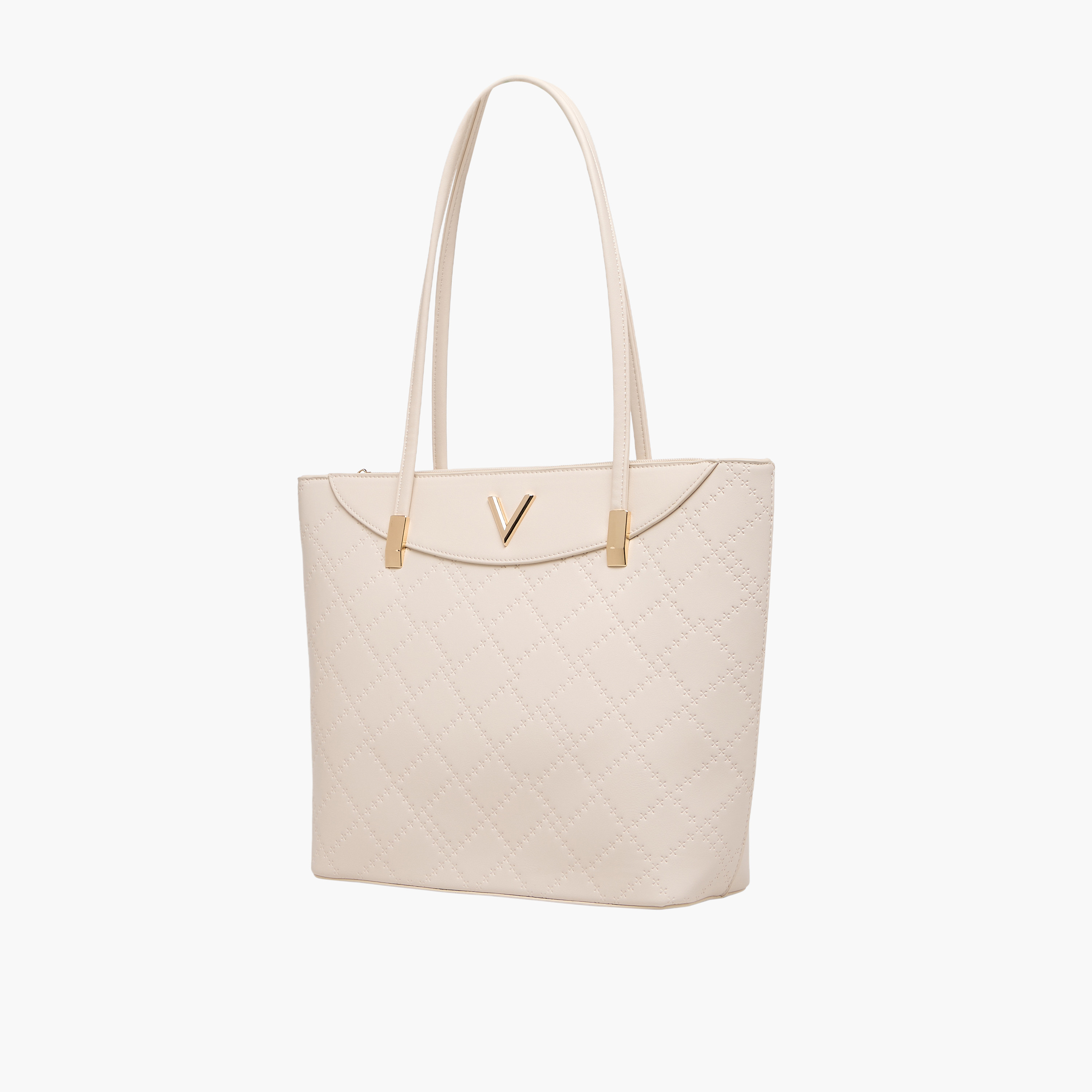Adore Quilted Tote Bag with Zip Closure-women-bagsandwallets-handbags-image-2