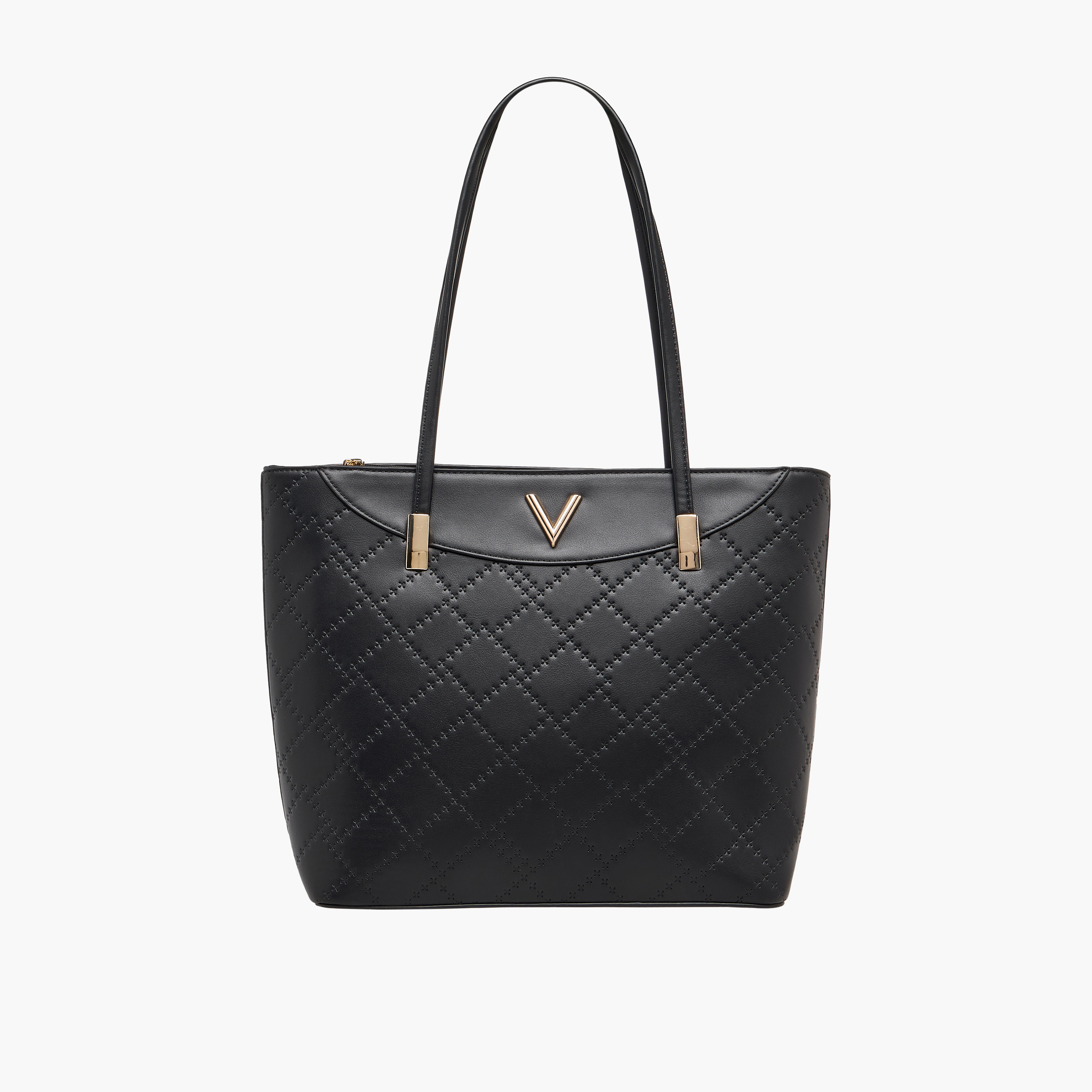 Adore Quilted Tote Bag with Zip Closure-women-bagsandwallets-handbags-image-6