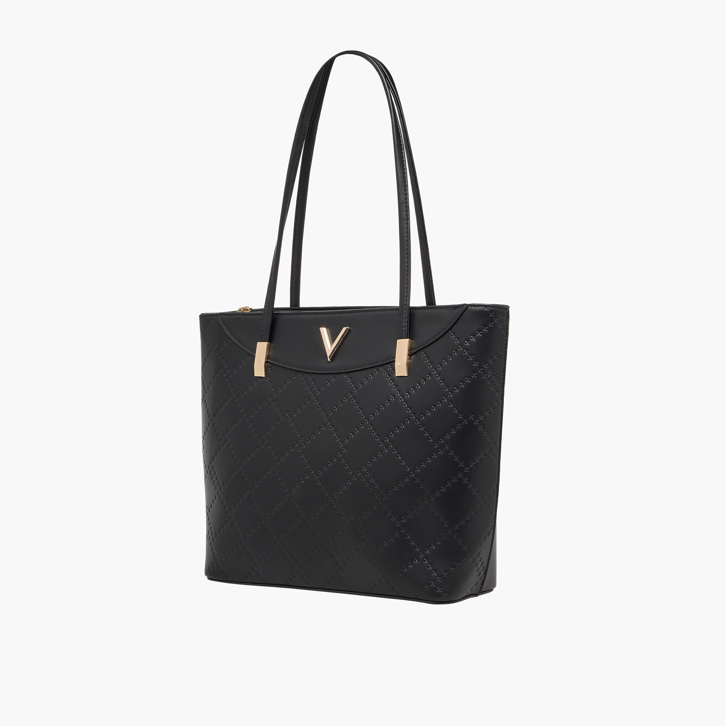 Adore Quilted Tote Bag with Zip Closure-women-bagsandwallets-handbags-image-7