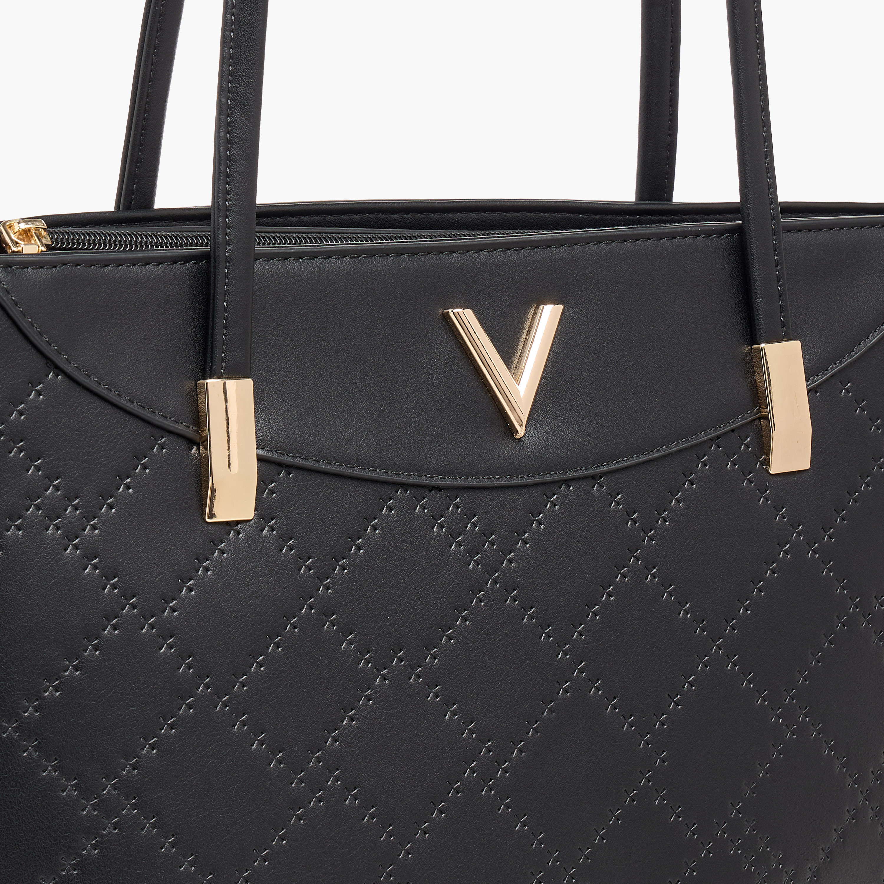 Adore Quilted Tote Bag with Zip Closure-women-bagsandwallets-handbags-image-2