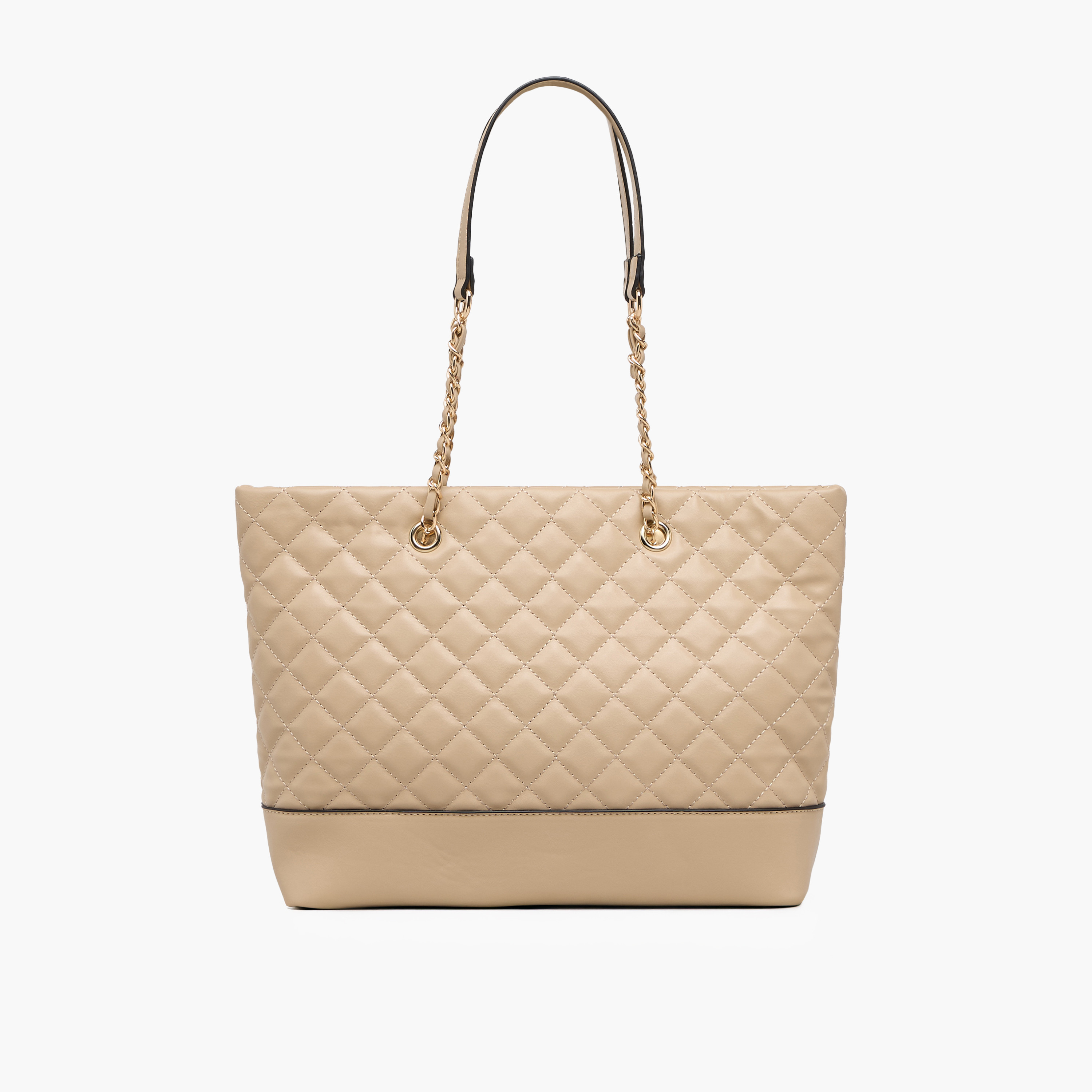 Adore Quilted Tote Bag with Zip Closure-women-bagsandwallets-handbags-image-1