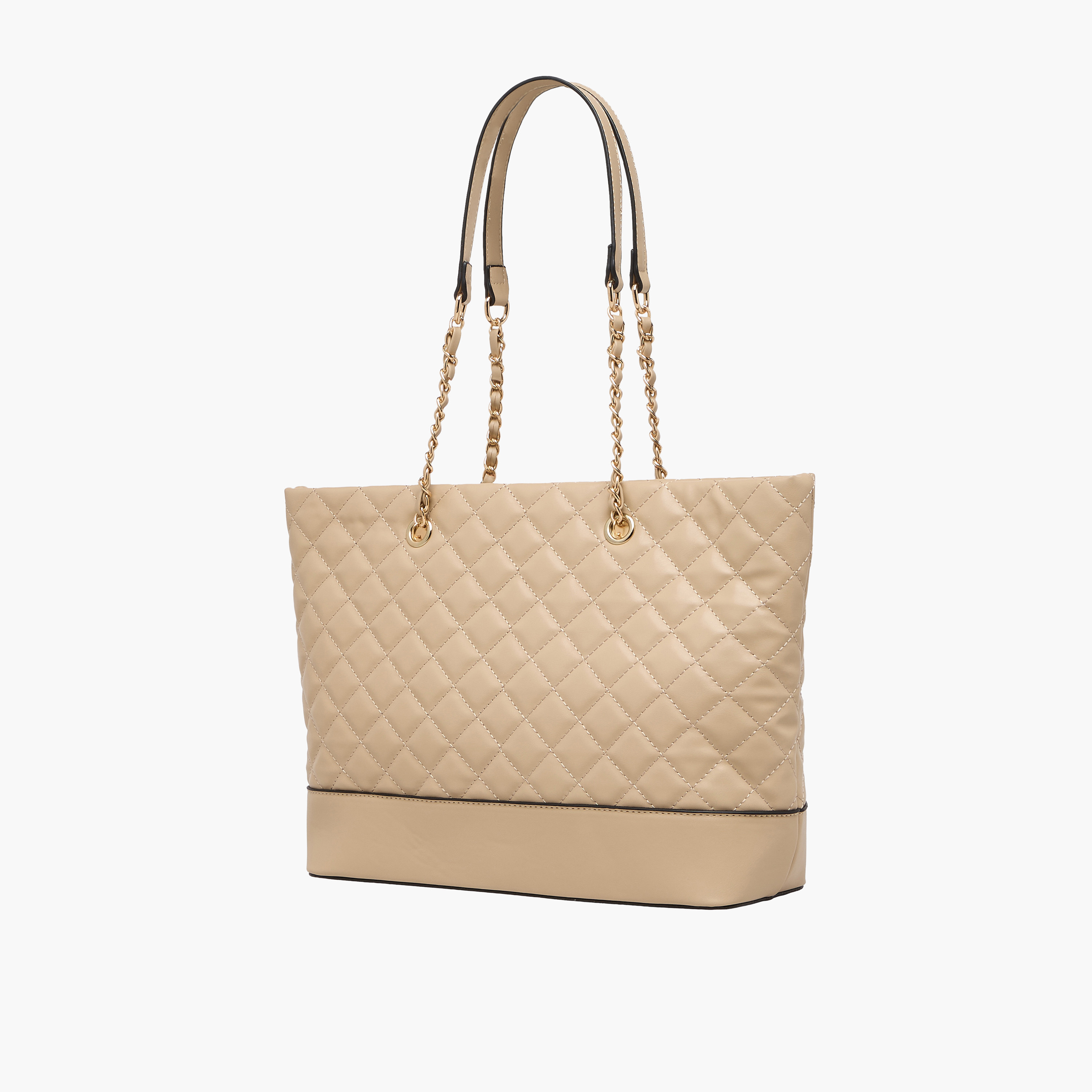 Adore Quilted Tote Bag with Zip Closure-women-bagsandwallets-handbags-image-2