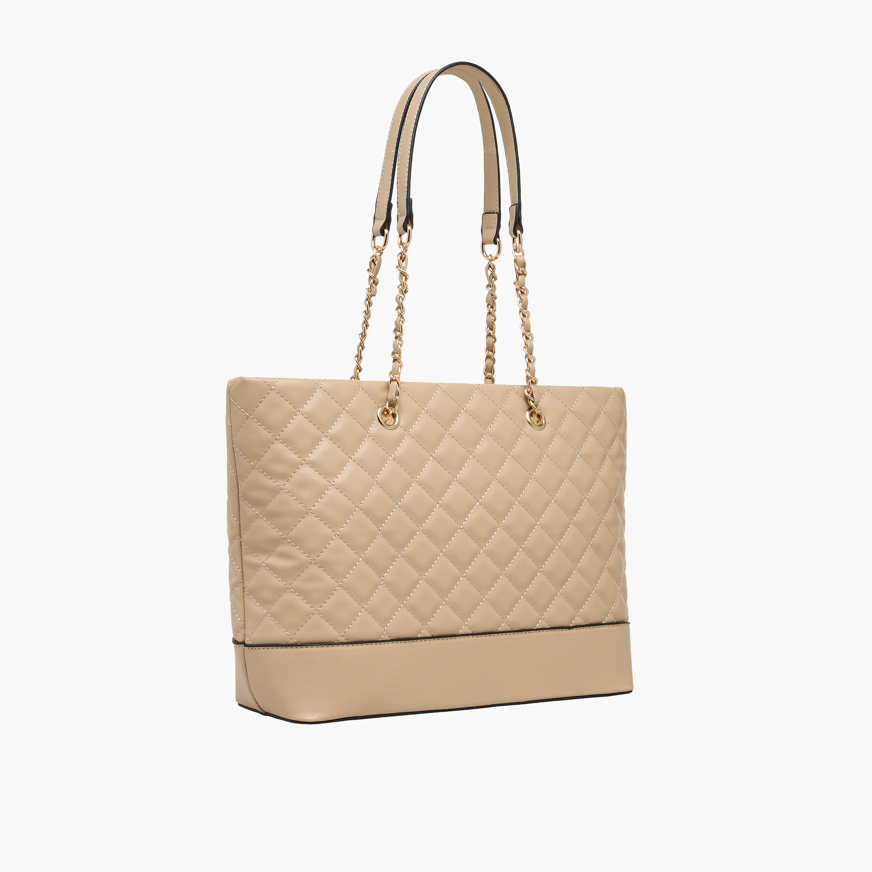 Adore Quilted Tote Bag with Zip Closure-women-bagsandwallets-handbags-image-3