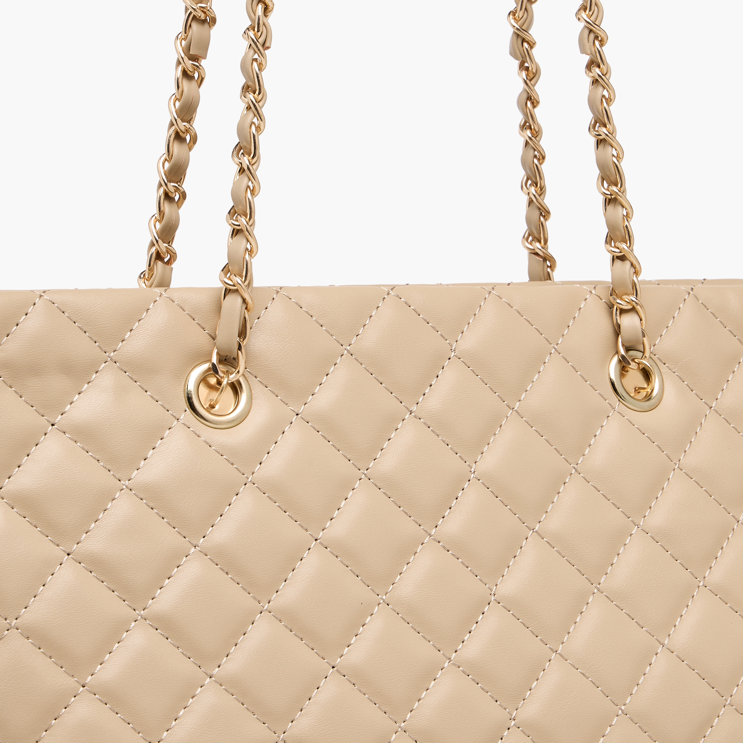 Adore Quilted Tote Bag with Zip Closure-women-bagsandwallets-handbags-image-4