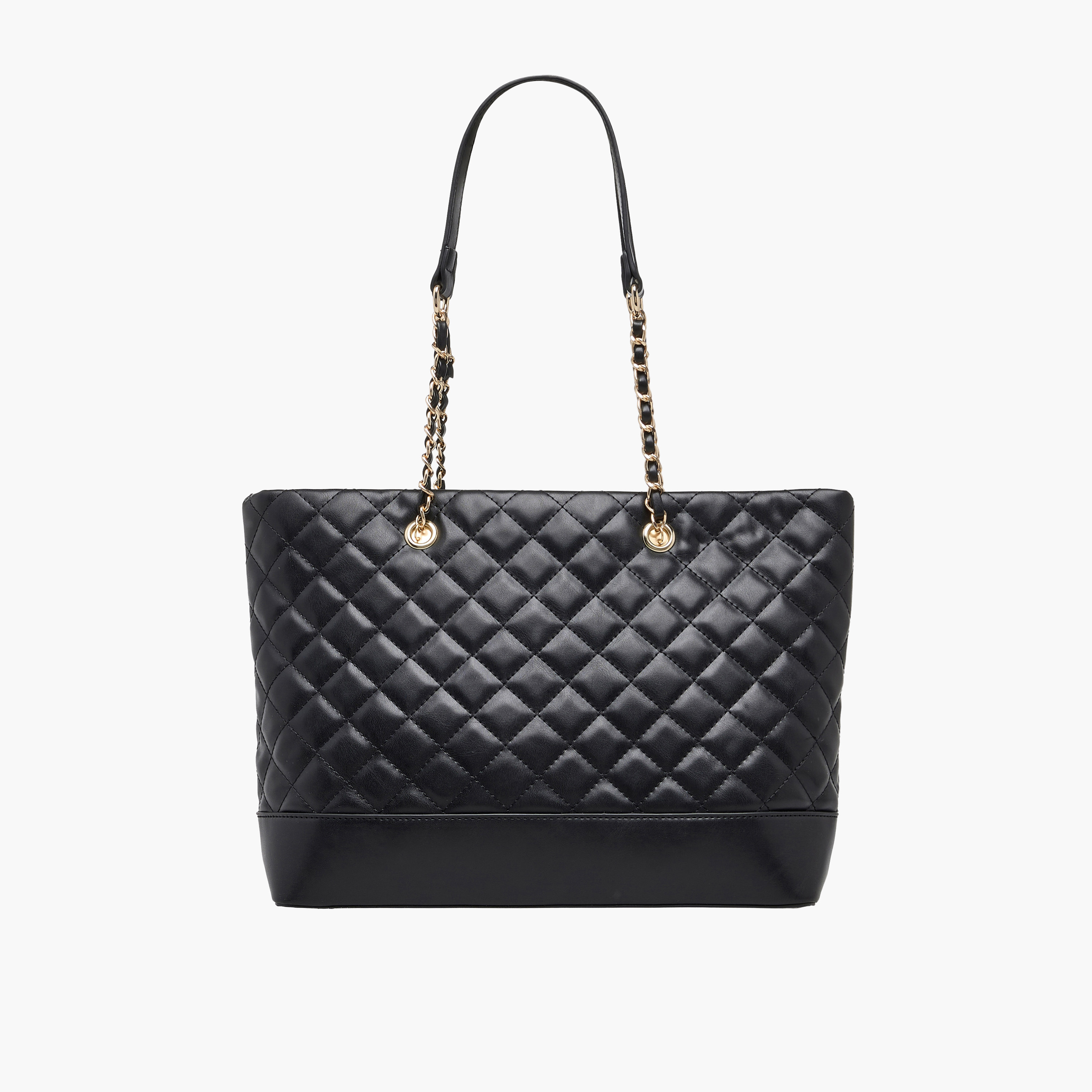 Adore Quilted Tote Bag with Zip Closure-women-bagsandwallets-handbags-image-1