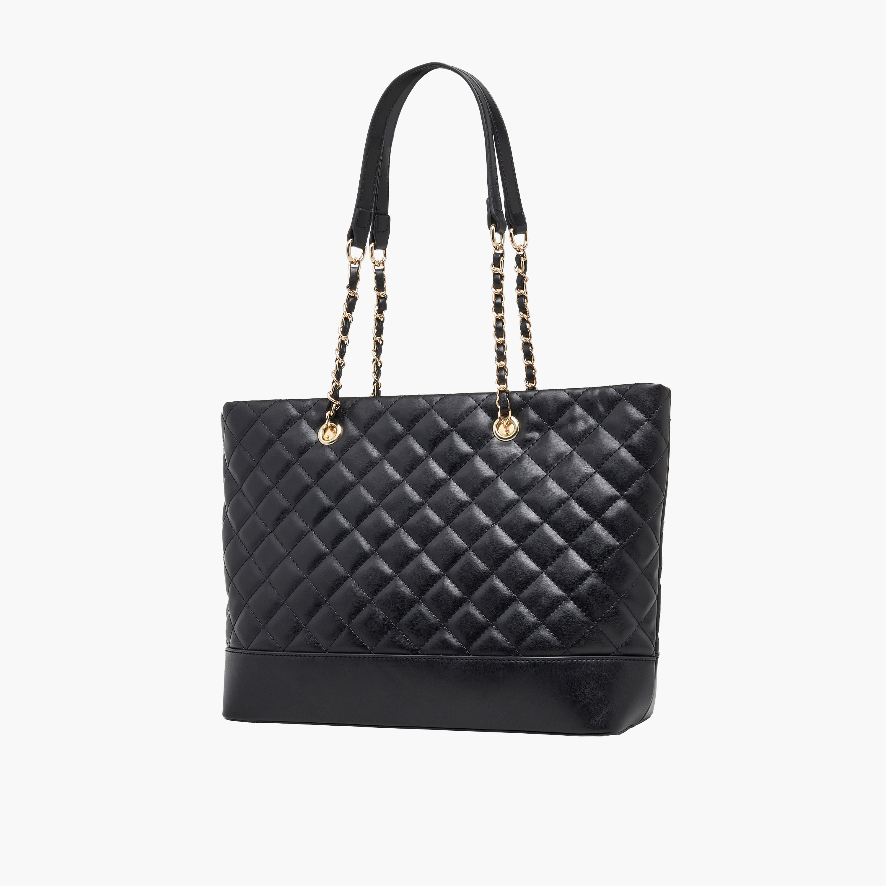 Adore Quilted Tote Bag with Zip Closure-women-bagsandwallets-handbags-image-2